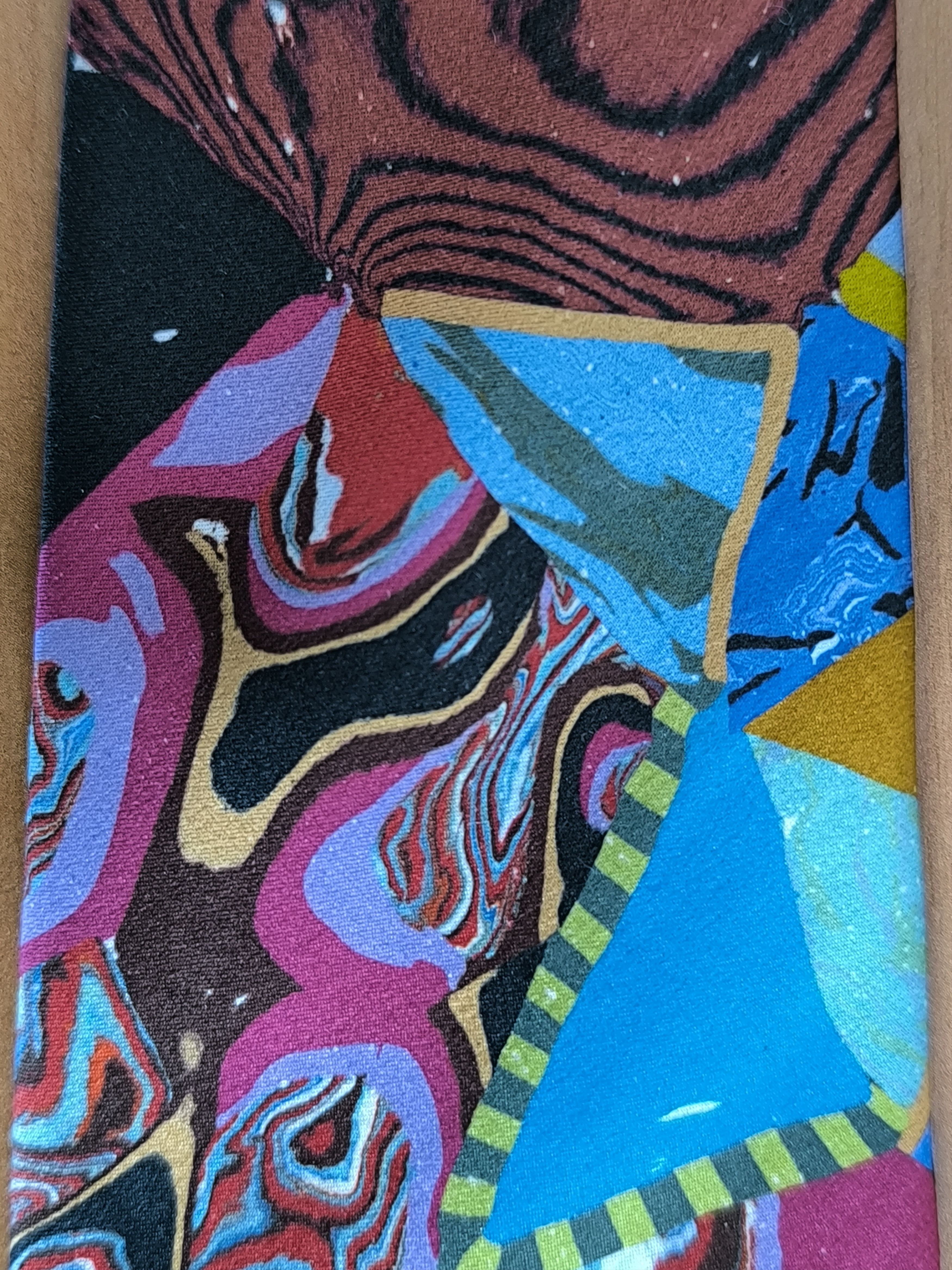 Yohji Yamamoto Yohji Yamamoto POUR HOMME Vintage Abstract Silk Tie Made in Size ONE SIZE - 15 Thumbnail