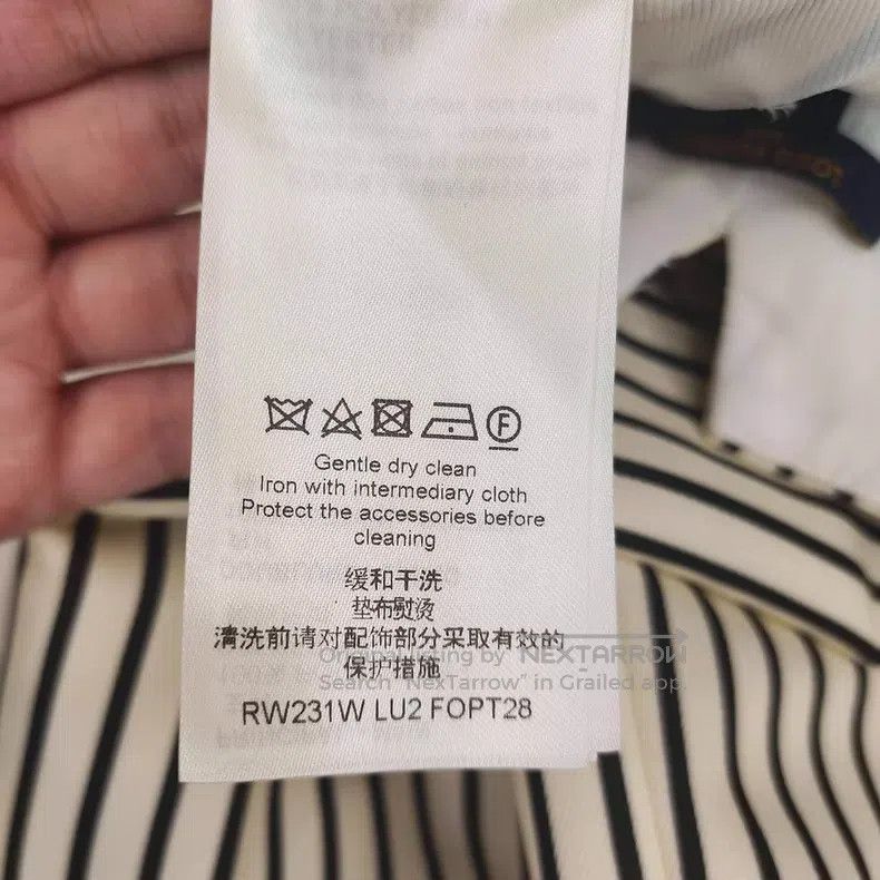 Louis Vuitton Louis Vuitton Black and white striped turnip pants Size US 34 / EU 50 - 5 Thumbnail