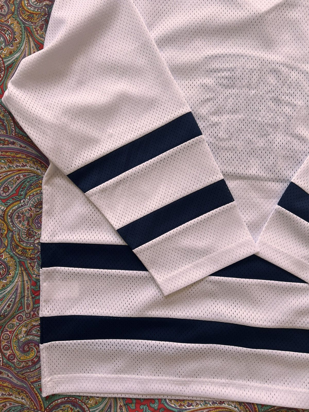 Marithe + Francois Girbaud L Supreme Marithé Francois Girbaud hockey jersey white blue Size US L / EU 52-54 / 3 - 8 Thumbnail