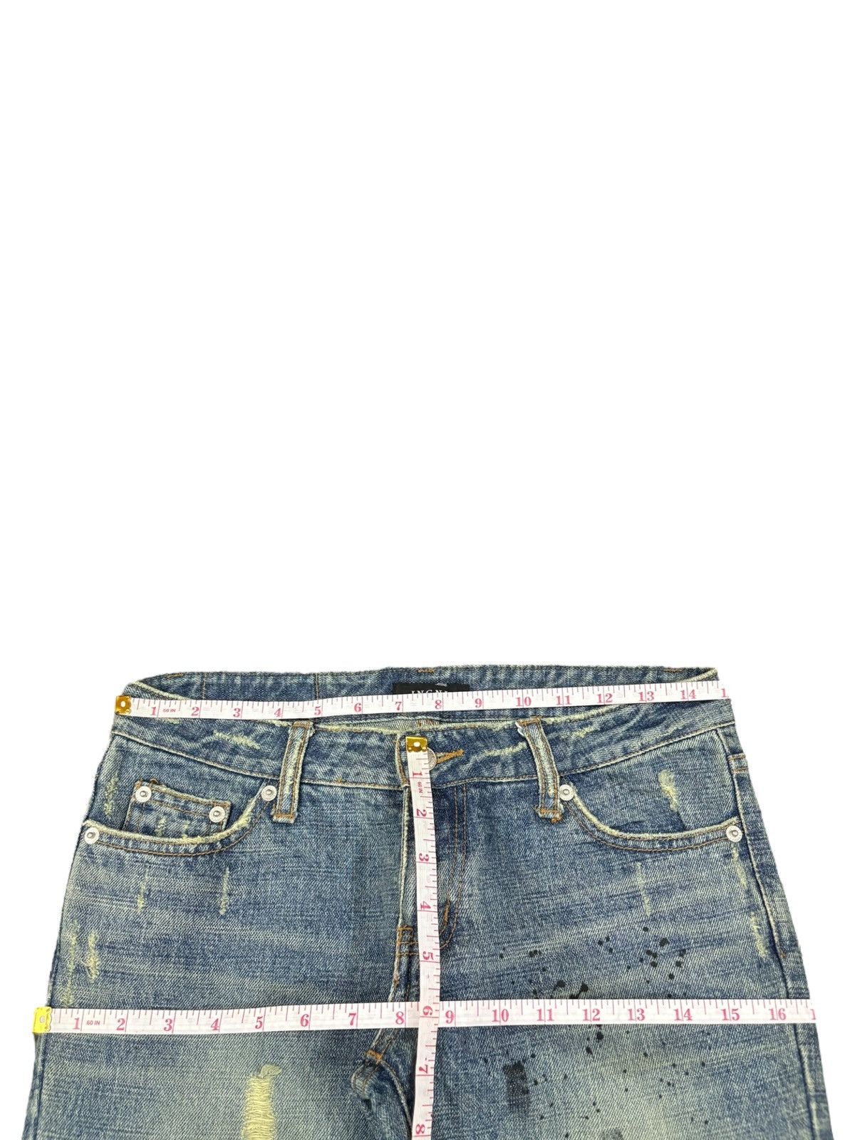 Hysteric Glamour Vintage Japanese Brand Mud Wash Distress Flare Jeans Size 30" / US 8 / IT 44 - 11 Thumbnail
