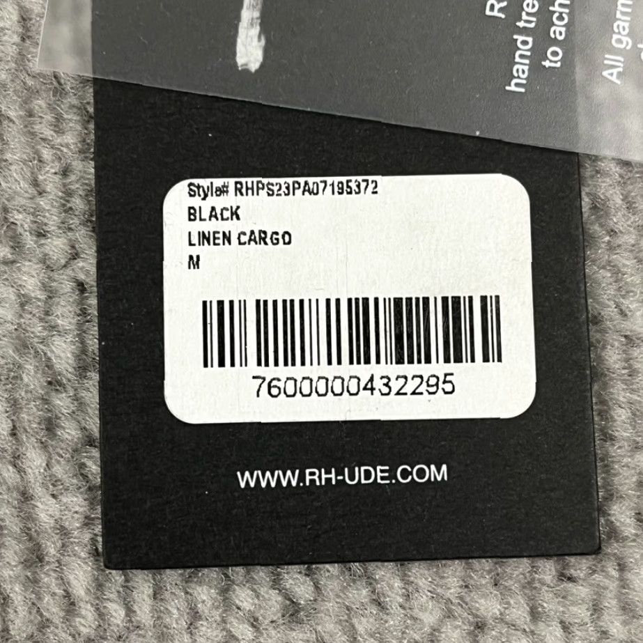 Polo Ralph Lauren VINTAGE Polo Ralph Lauren Mens Cargo Pants Linen Straight Fit 30" Black Summer Autumn Winter Men's Size US 32 / EU 48 - 4 Thumbnail