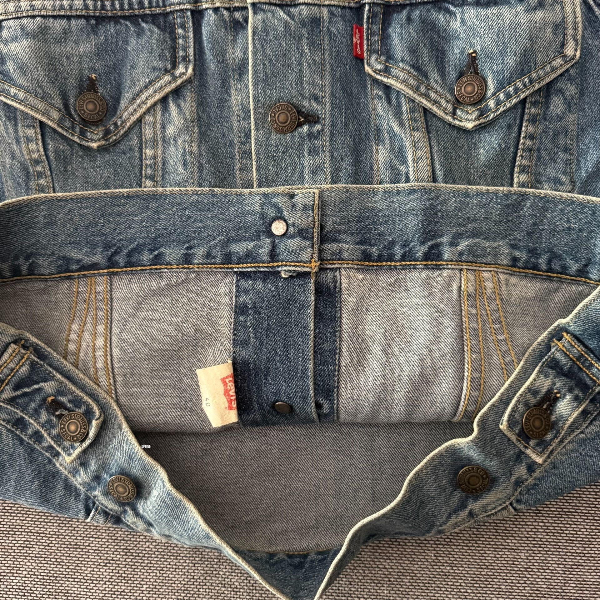 Levi's Vintage Clothing Levi's LVC557 J02 Denim Jacket Size US XXS / EU 40 - 5 Thumbnail
