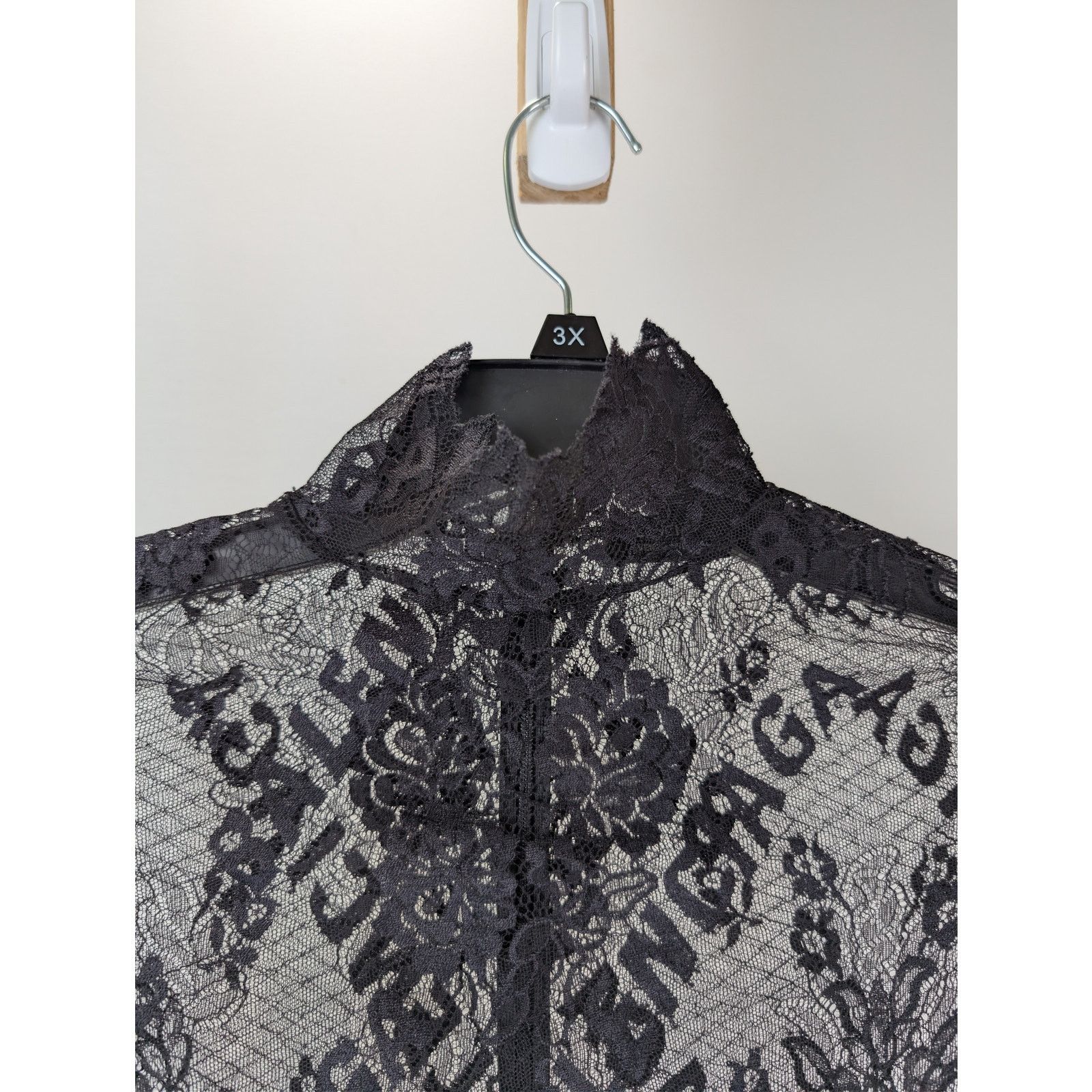 Balenciaga o1rshd1 Glove Dress Stretch Lace in Black Size S / US 4 / IT 40 - 7 Thumbnail