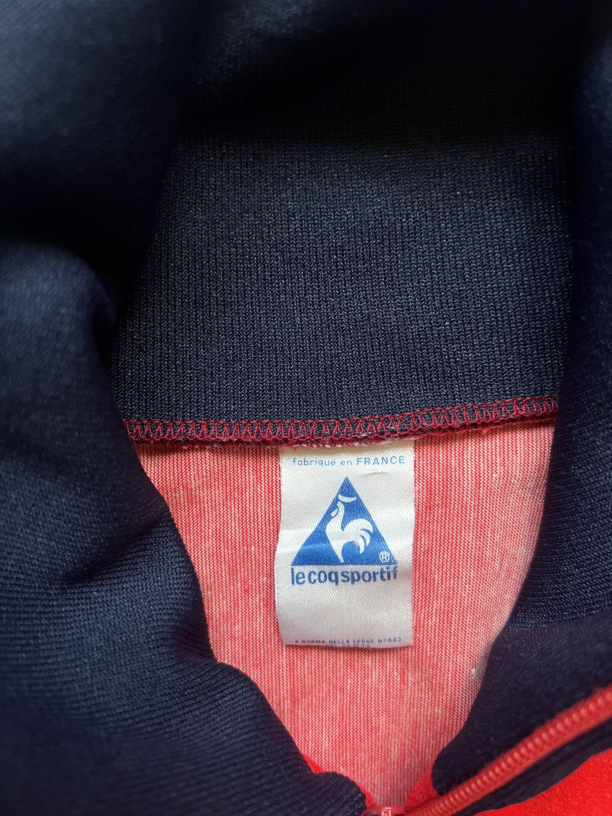 Le Coq Sportif Vintage A.S. Monaco Le Coq Sportif Football Velour Track Top Size US S / EU 44-46 / 1 - 7 Thumbnail