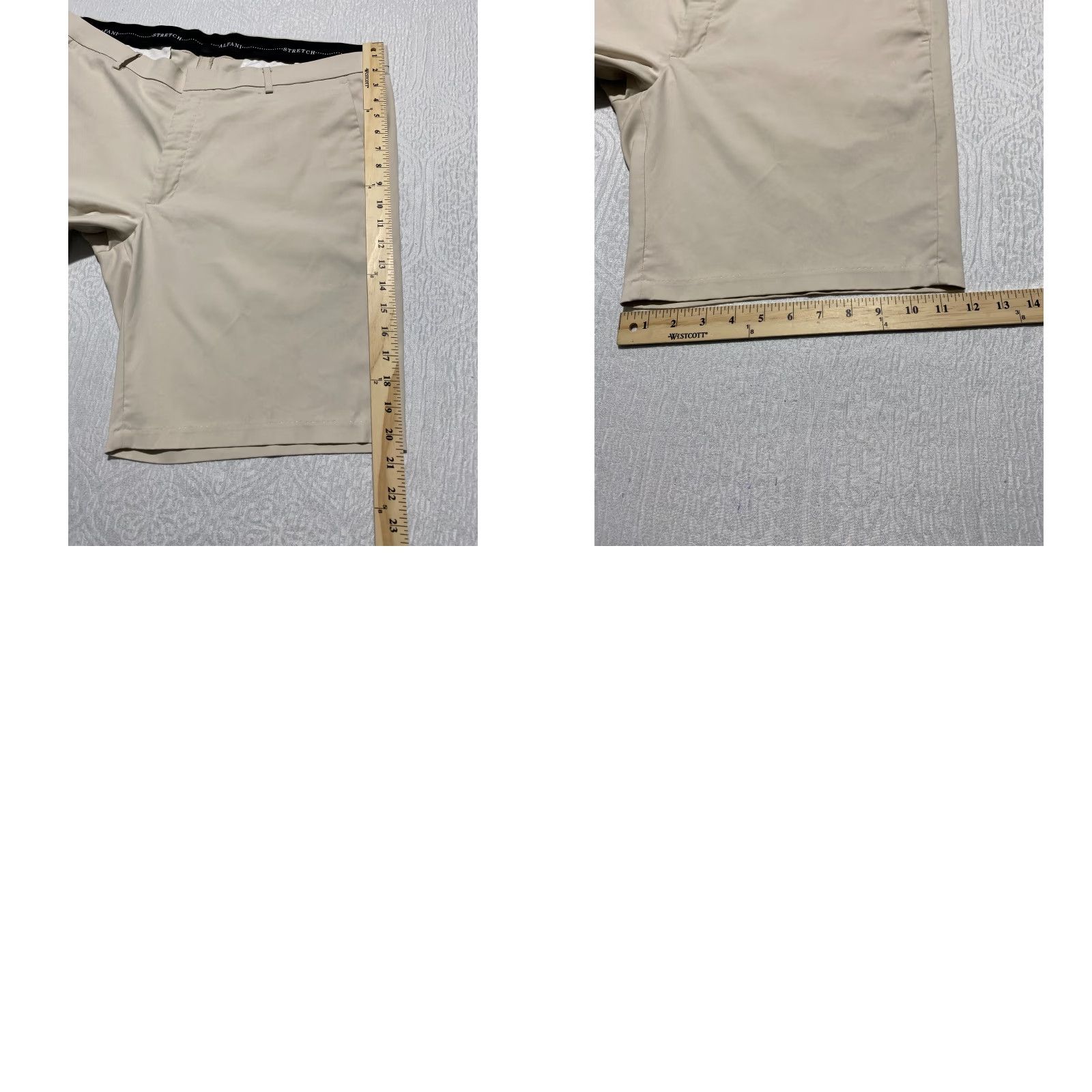 Alfani Alfani Performance Shorts Mens 40 Beige Khaki Size US 40 / EU 56 - 9 Thumbnail
