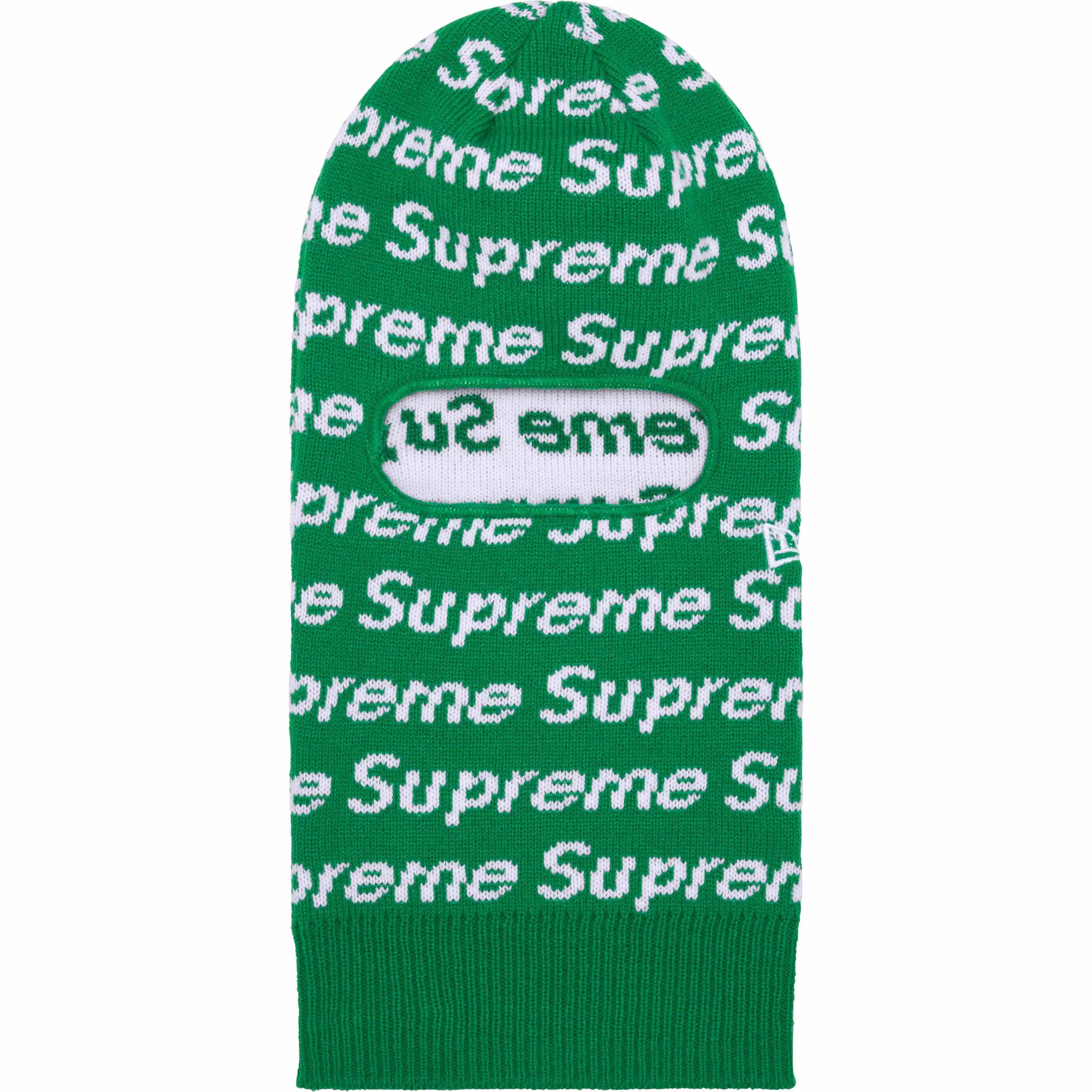 Pre-owned New Era X Supreme New Era Repeat Balaclava (green)