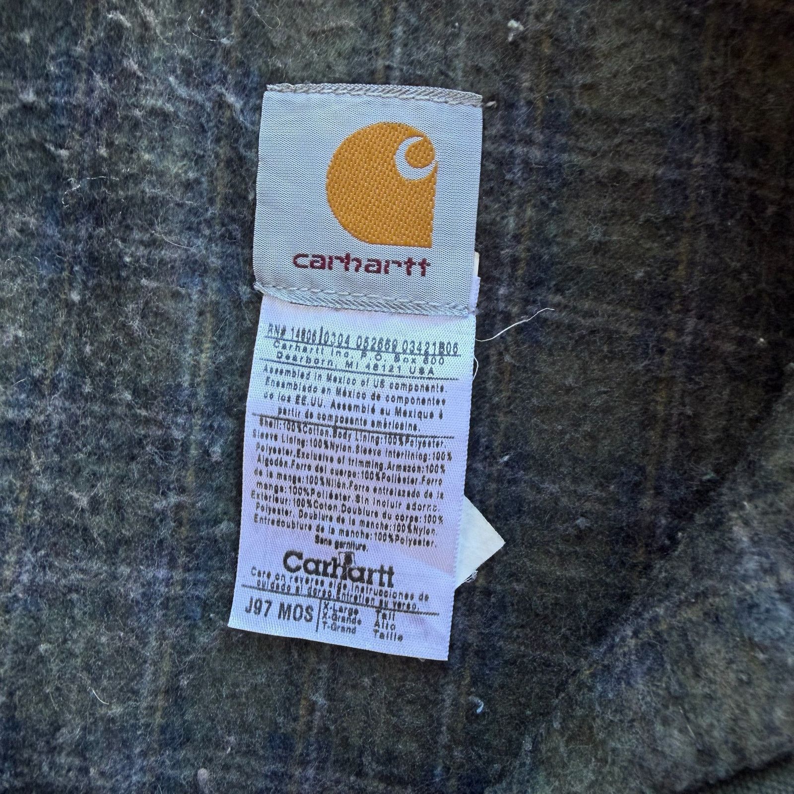 Carhartt × Vintage Carhartt J97 MOS green detroit work wear jacket Size US XL / EU 56 / 4 - 6 Thumbnail