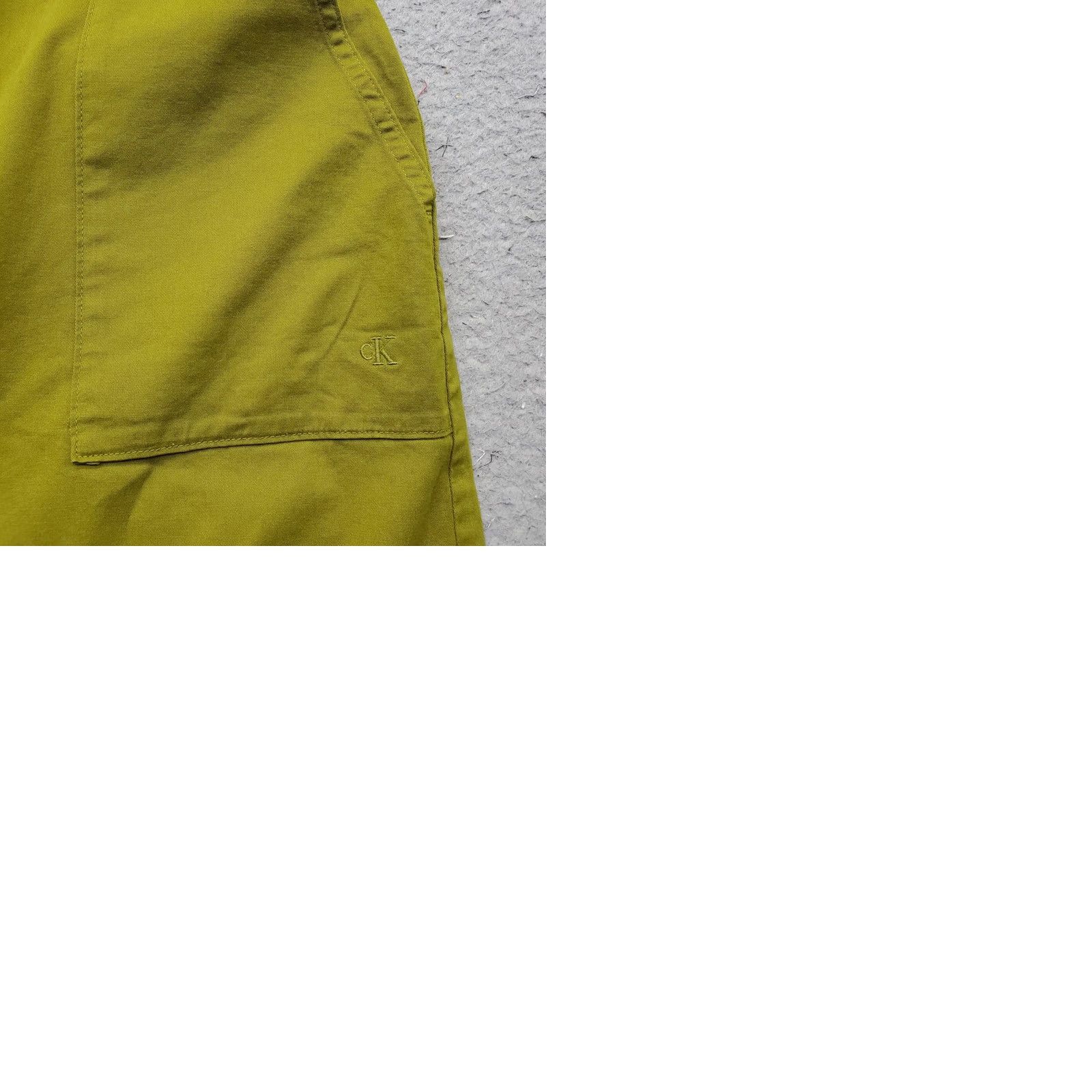 Calvin Klein Calvin Klein Pants Womens Size 4 Green Stretch Twill Comfort High Waist Wide Leg Size 27" / US 4 / IT 40 - 9 Thumbnail