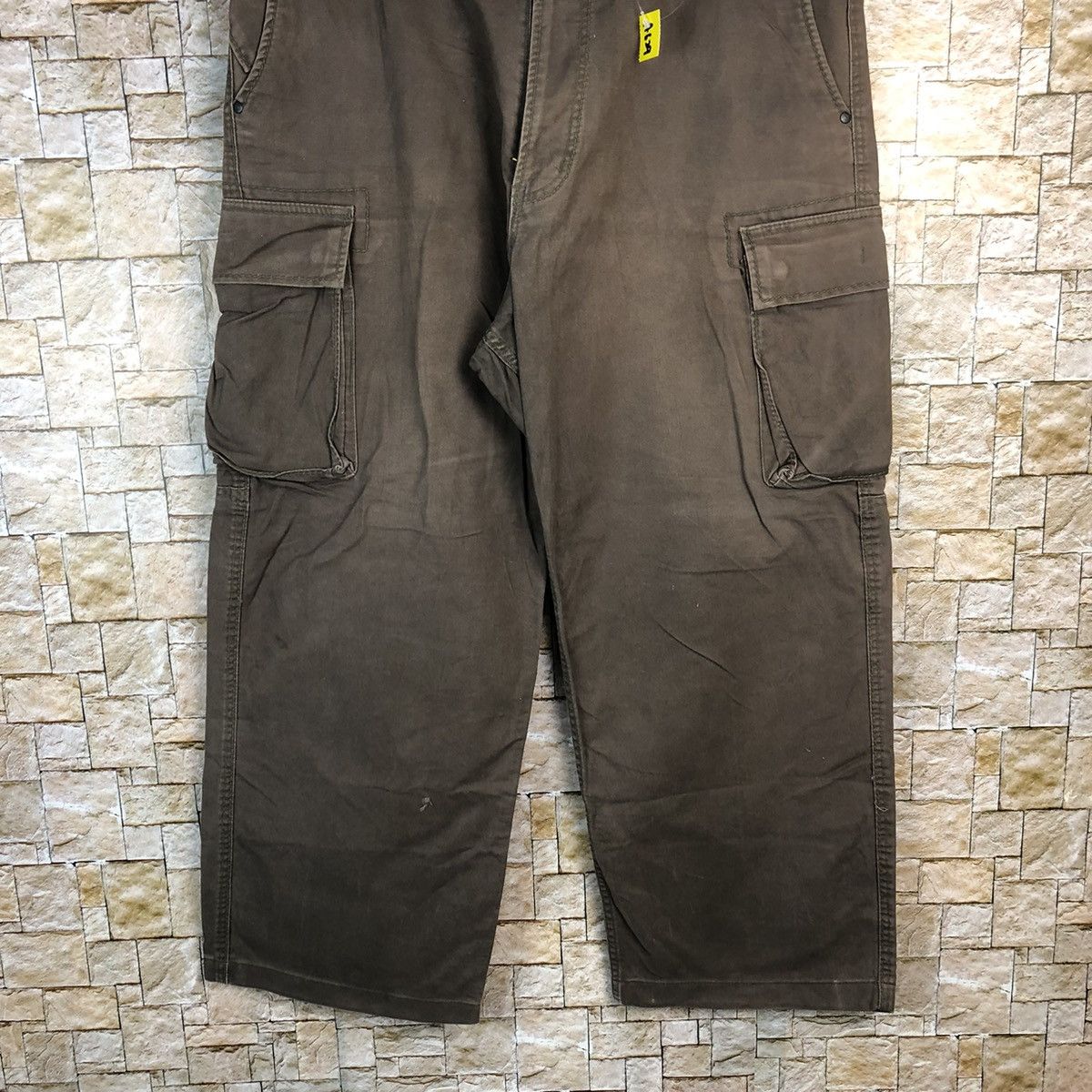 Japanese Brand Even River Brown Cargo Multipocket Pants #A629 Size US 37 - 3 Thumbnail