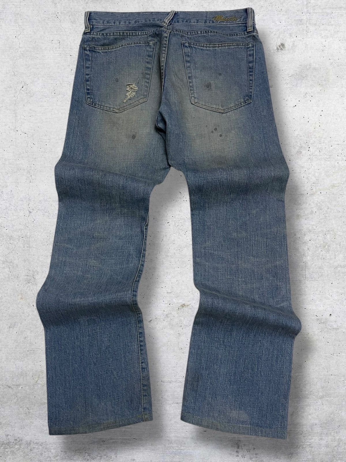 If Six Was Nine VINTAGE NANO UNIVERSE JAPAN DESIGNER MUDWASH RIPPED DENIM Size US 32 / EU 48 - 8 Thumbnail