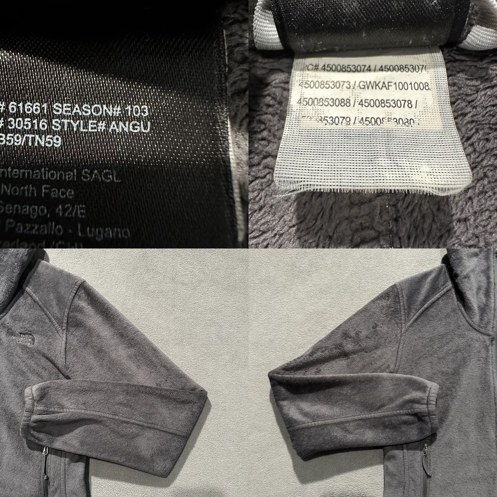 The North Face The North Face Jacket Womens Medium Gray Soft Plush Fleece Full Zip ANGU EUC Size M / US 6-8 / IT 42-44 - 8 Thumbnail