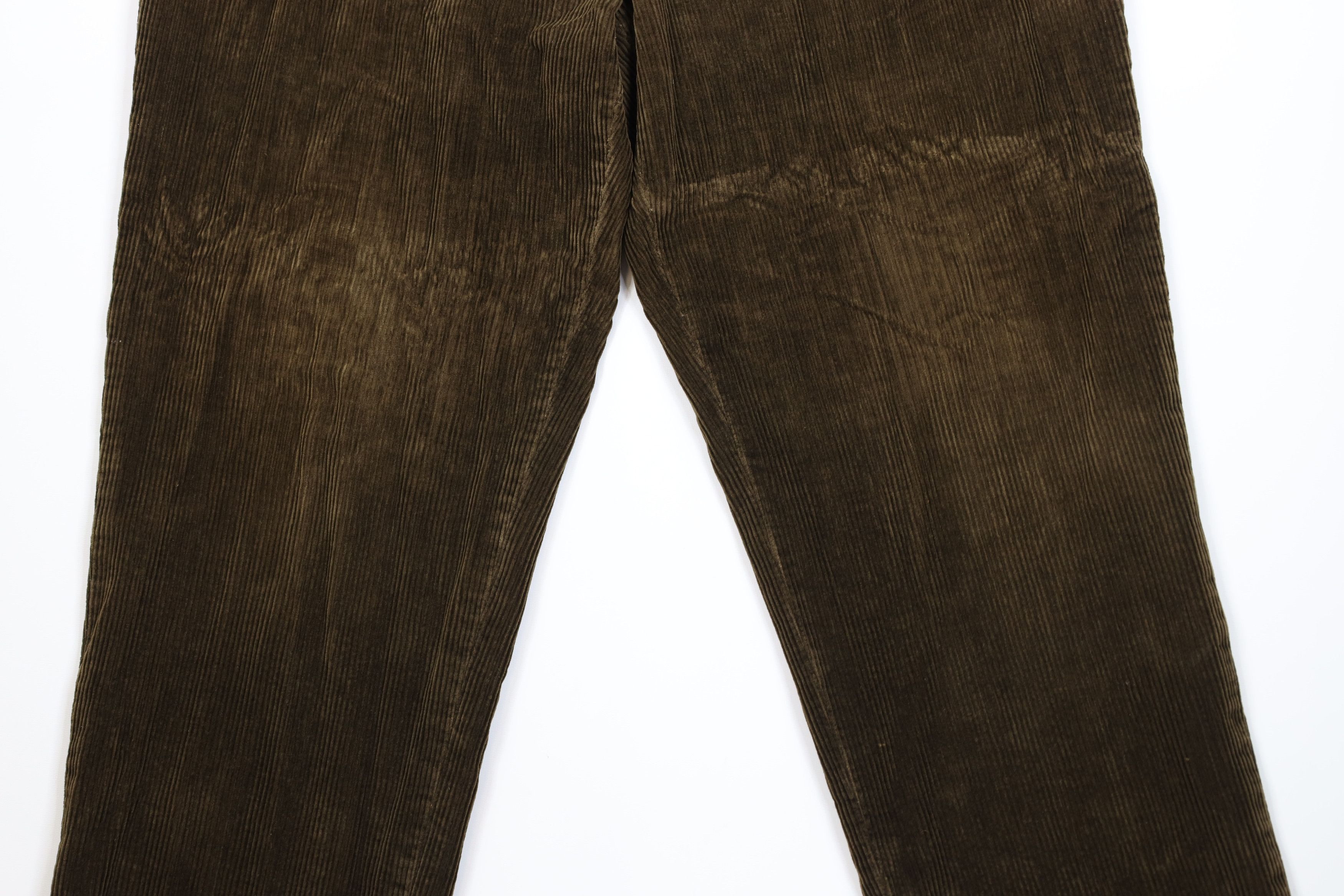 Vintage Vintage 90s Streetwear Wide Leg Corduroy Chino Pants Brown Size US 40 / EU 56 - 3 Thumbnail