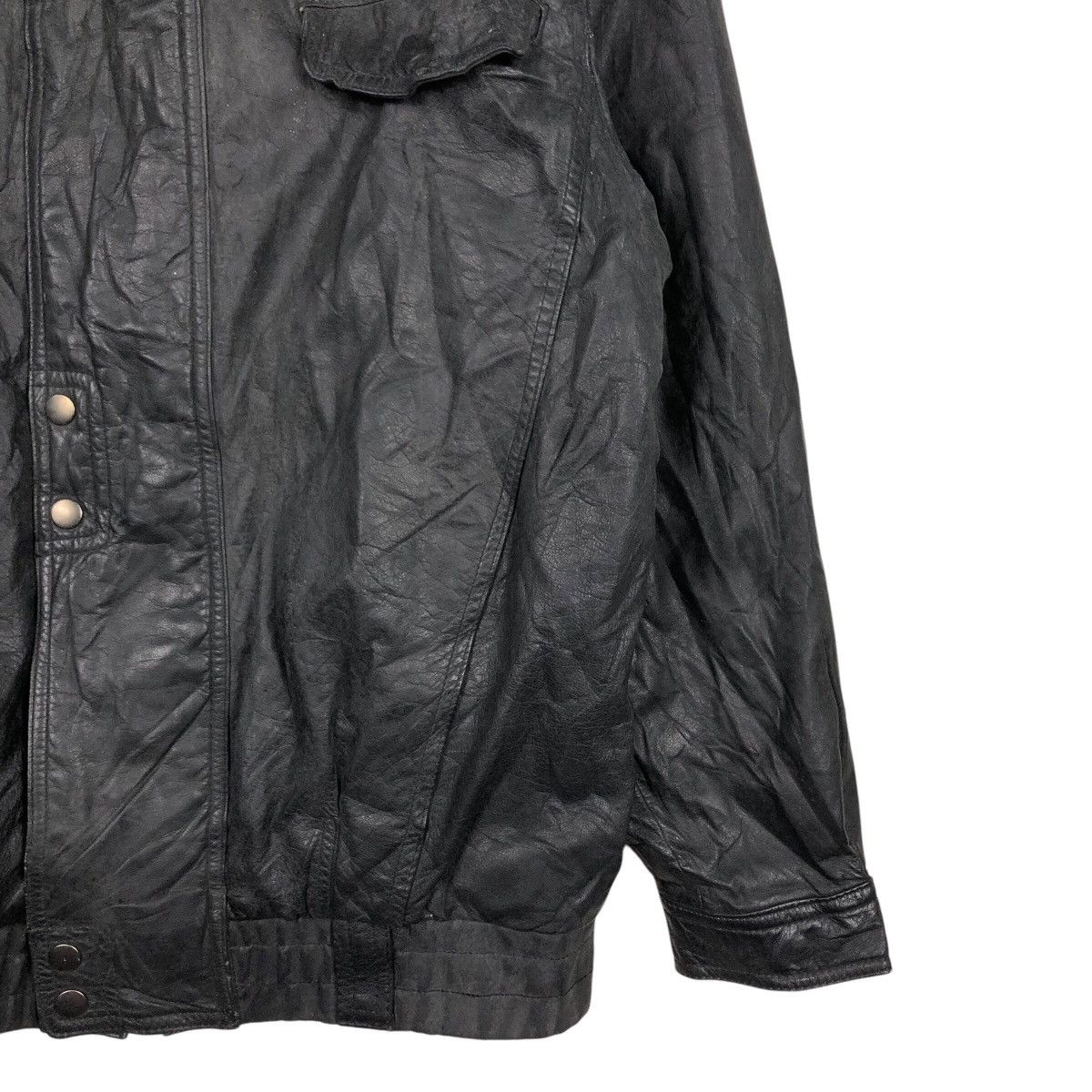 Japanese Brand 📌Vintage Biker Leather Jacket Issey Miyake Size US L / EU 52-54 / 3 - 6 Thumbnail