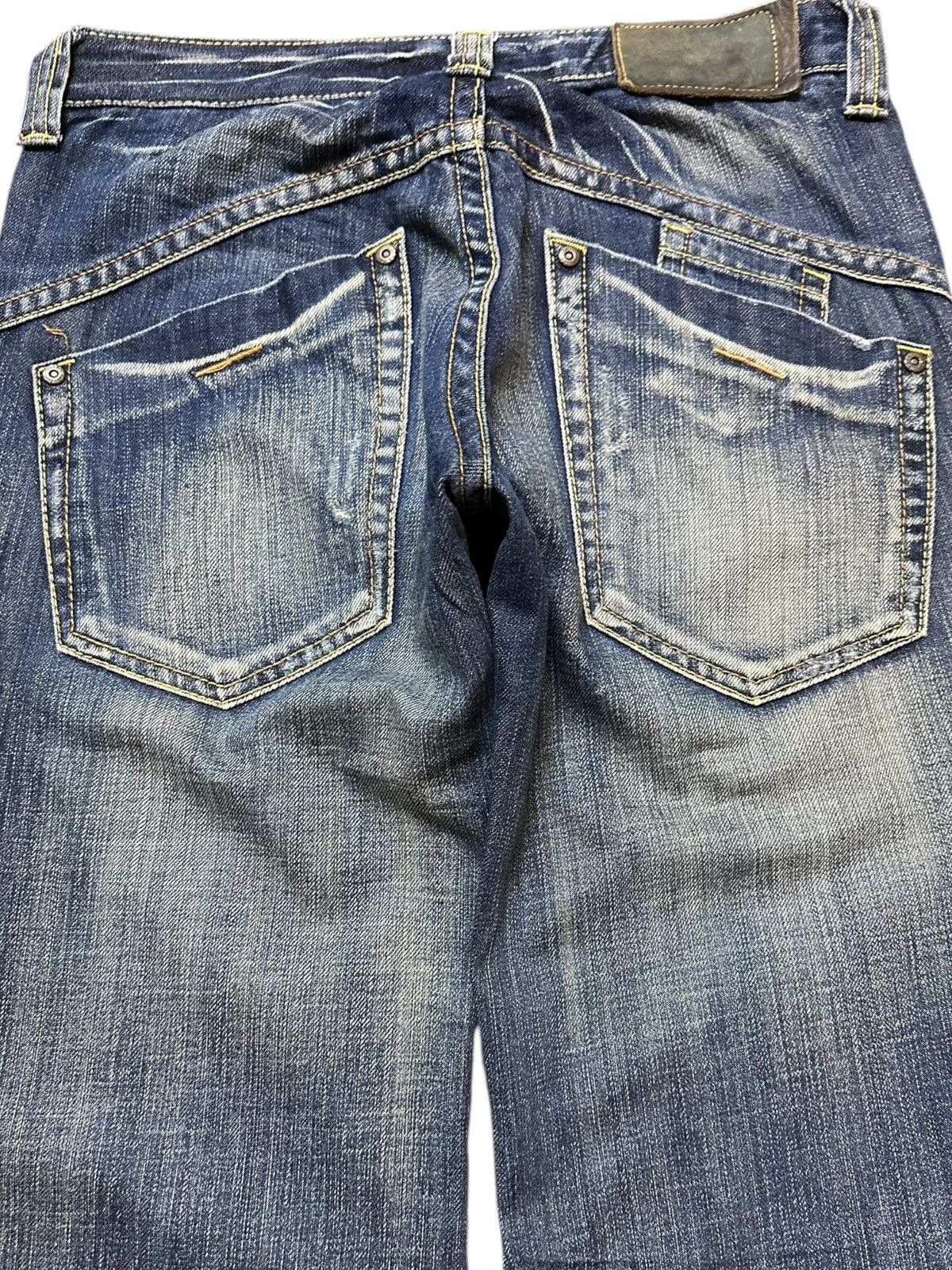 POST ARCHIVE FACTION (PAF) Vintage Drive Jeans Baggy Wide Leg Faded Denim Size US 29 - 7 Thumbnail