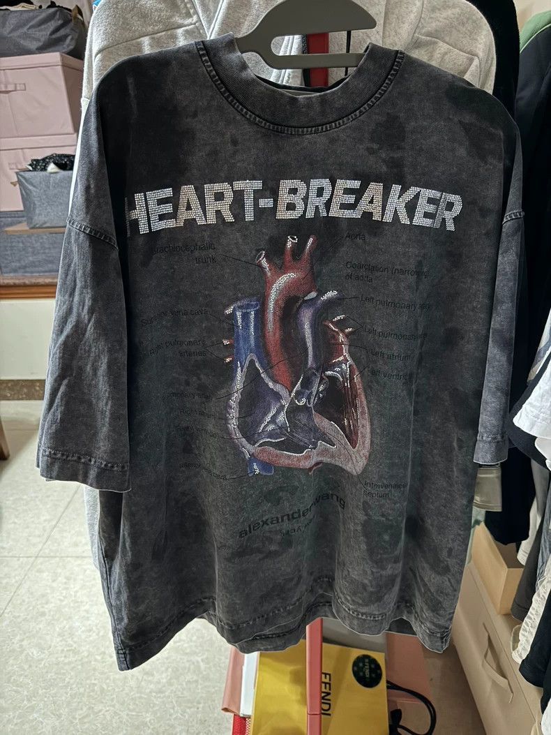 Alexander Wang Alexander Wang Heartbreaker Print T-shirt- Size M / US 6-8 / IT 42-44 - 3 Thumbnail