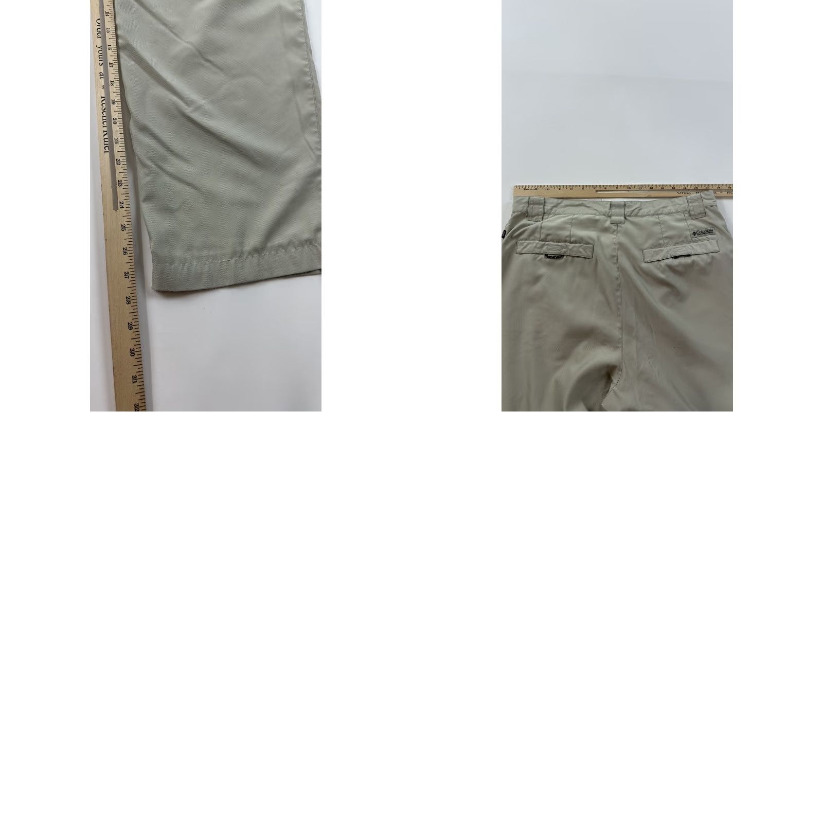 Vintage VINTAGE Columbia GRT Pants Men 35 x 28 Khaki Lightweight Pleated Golf Fishing Size US 35 - 8 Thumbnail