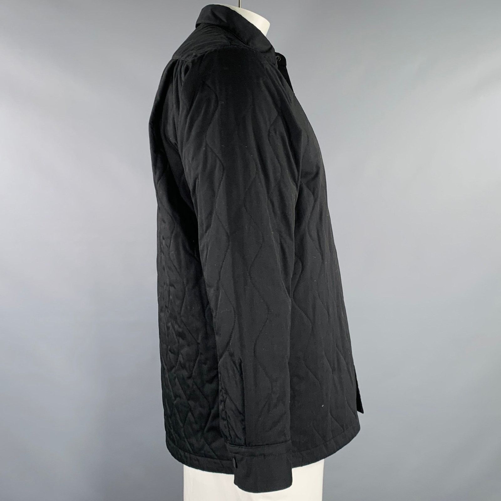 Other NORDISK Size L Black Quilted Polyester Cotton Snaps Jacket Size US L / EU 52-54 / 3 - 2 Thumbnail
