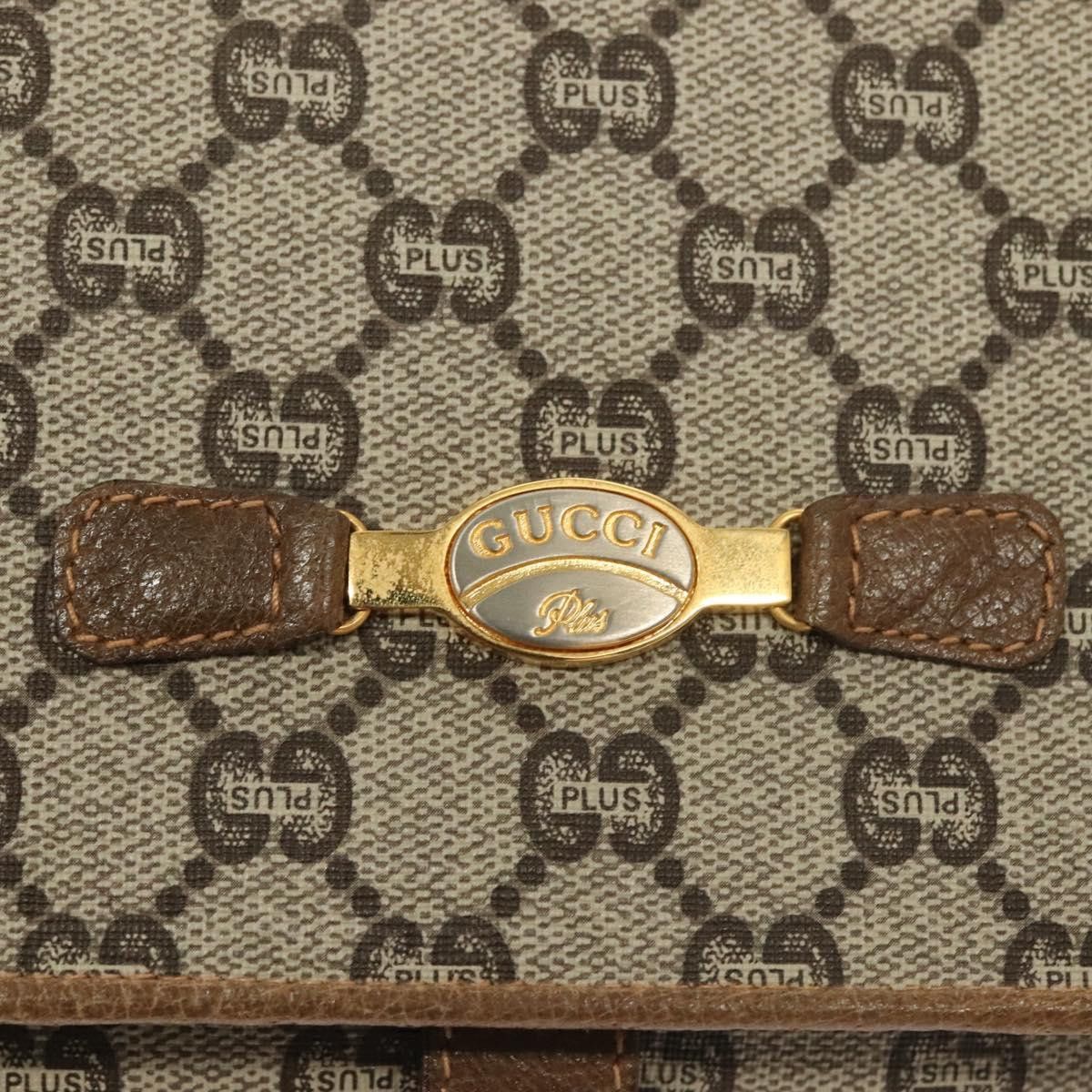 Gucci GUCCI GG Plus Supreme Shoulder Bag Pvc Beige Gold Size ONE SIZE - 14 Thumbnail