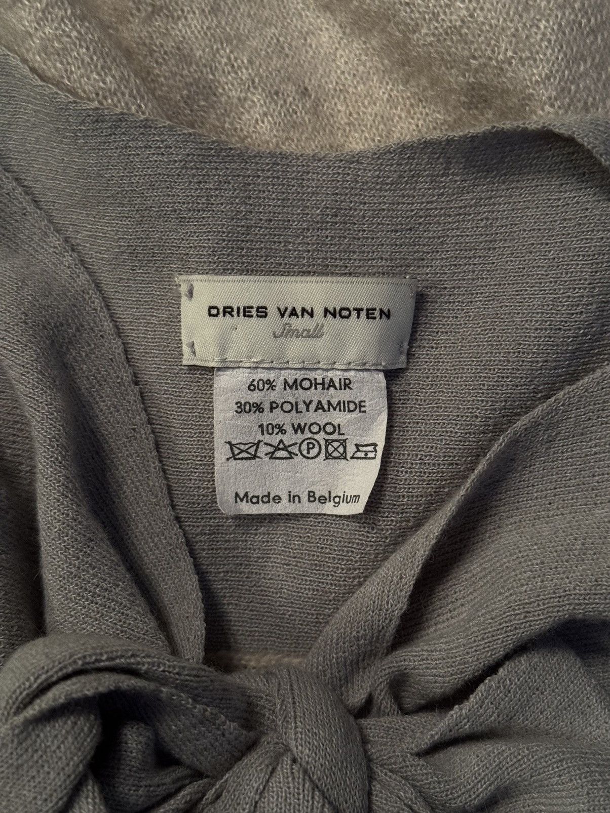 Dries Van Noten Dries Van Noten mohair wool blend cardigan sweater Size S / US 4 / IT 40 - 5 Thumbnail