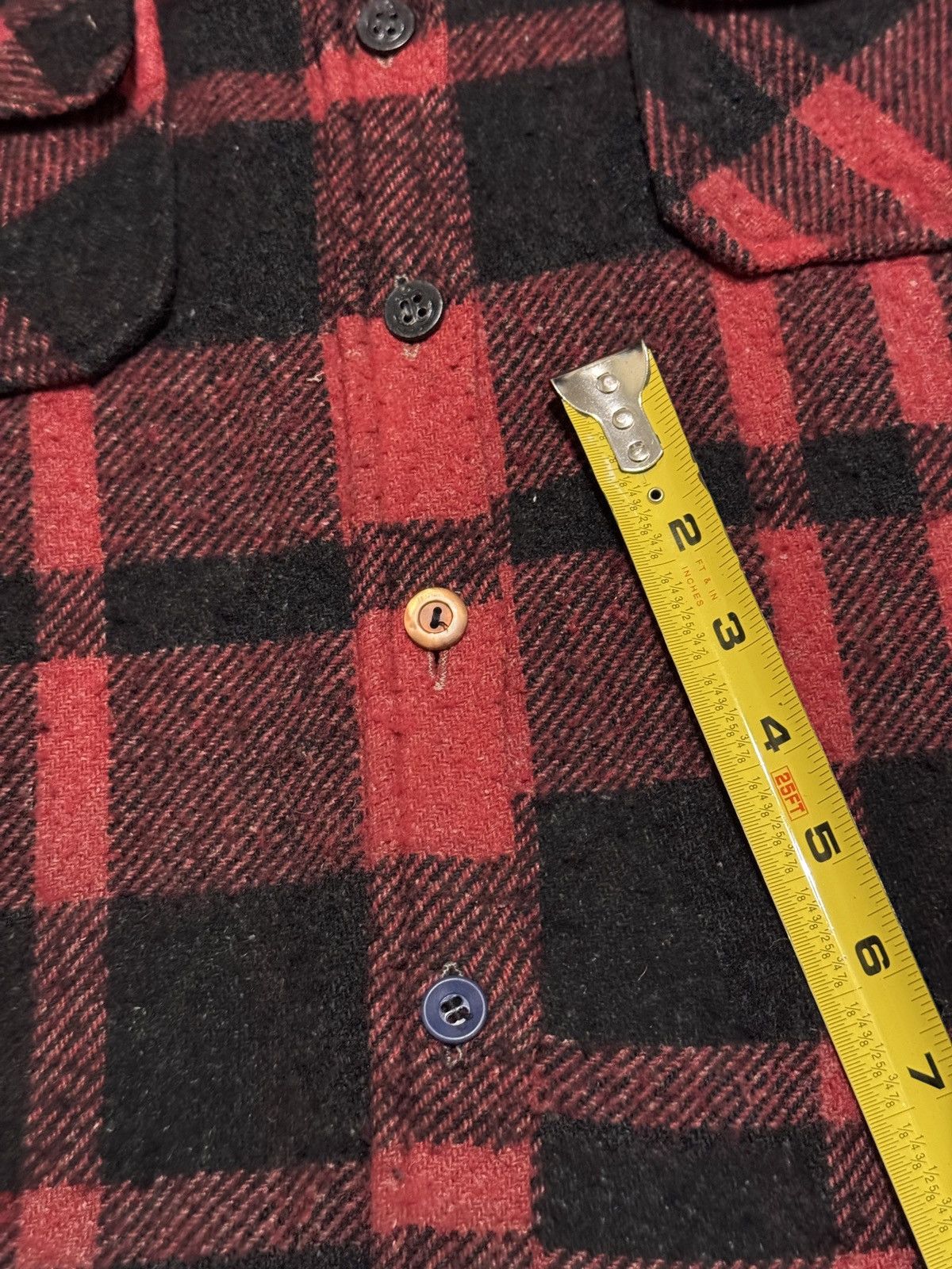 Vintage Vintage Buffalo Plaid Wool Blend 70s 80s Sm Flannel Shirt Size US S / EU 44-46 / 1 - 9 Thumbnail