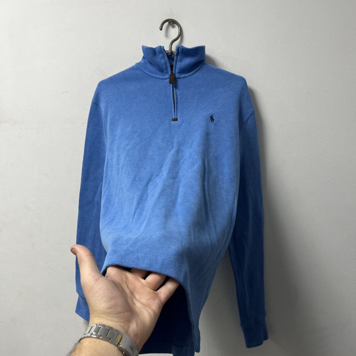 Polo Ralph Lauren Vintage Polo Ralph Lauren 1/3 zip up faded y2k sweatshirt Size US S / EU 44-46 / 1 - 6 Thumbnail