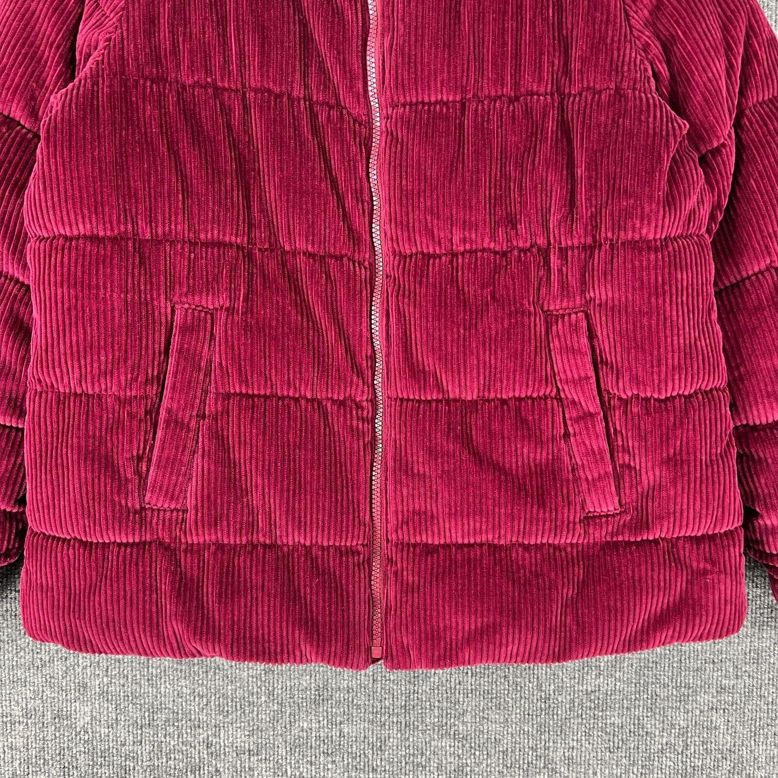 Old Navy Old Navy Corduroy Frost Free Puffer Coat Womens Full Zip Size S / US 4 / IT 40 - 3 Thumbnail