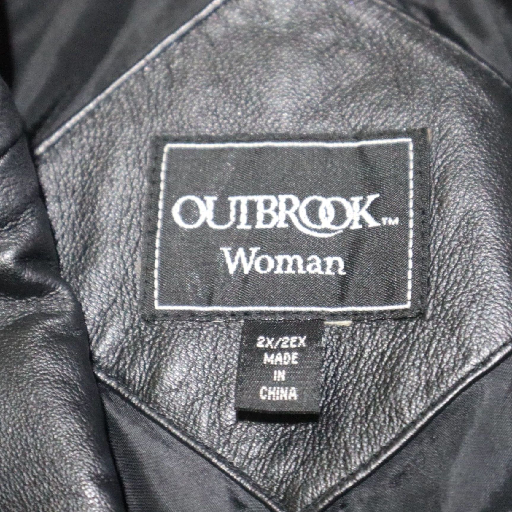 Vintage VINTAGE OutBrook Leather Jacket Hooded Womens 2X Black 80s 90s Cowboy Softshell Fall 4 Seasons Size XXL / US 16-18 / IT 52-54 - 3 Thumbnail