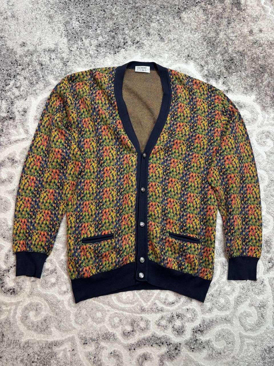 Vintage Vintage Dalmine Uomo Italy Knit Cardigan XL Coogi Style Size US XL / EU 56 / 4 - 2 Thumbnail