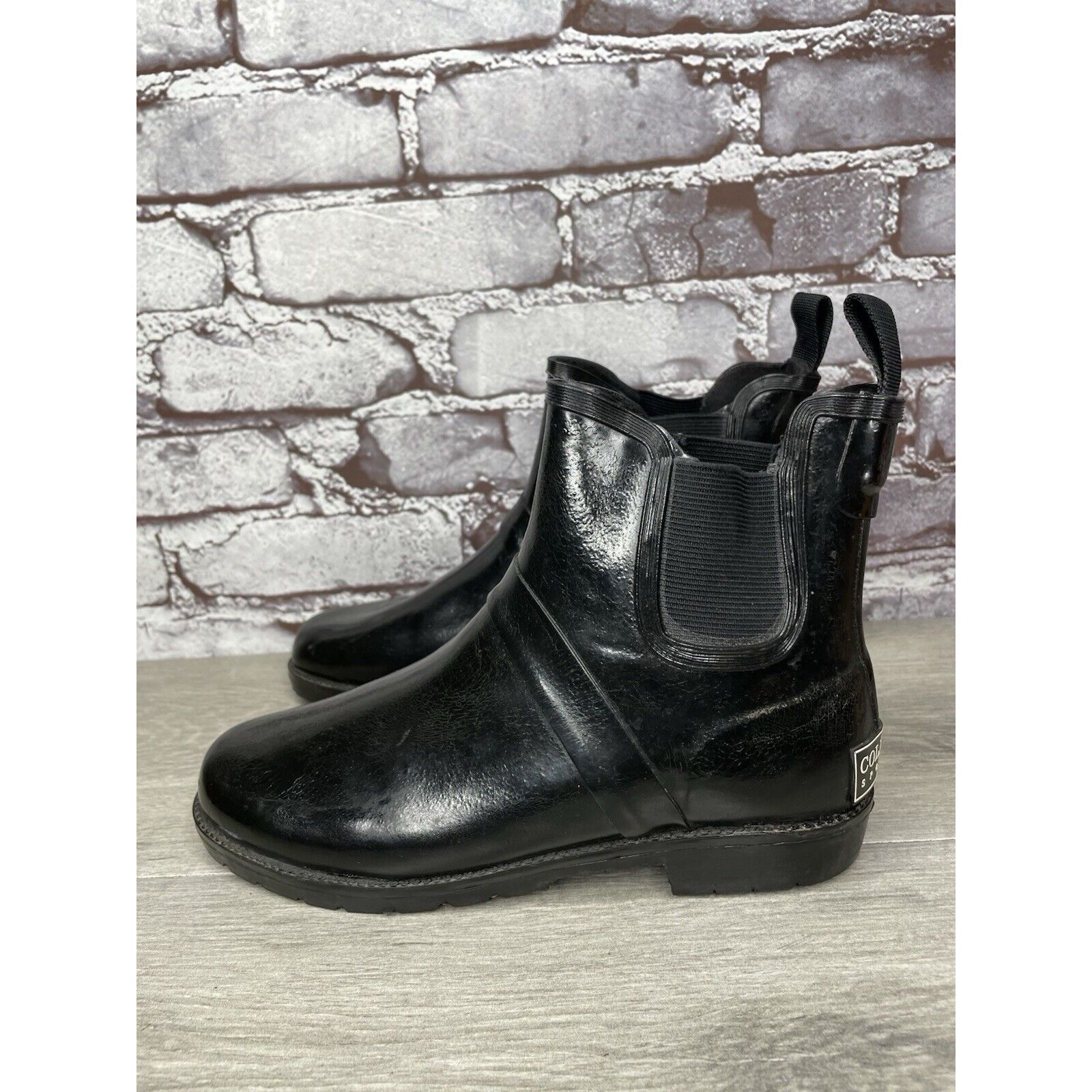 Cole Haan Cole Haan Sporting Black Rubber Pull On Chelsea Ankle Rain B Size US 6 / IT 36 - 18 Thumbnail
