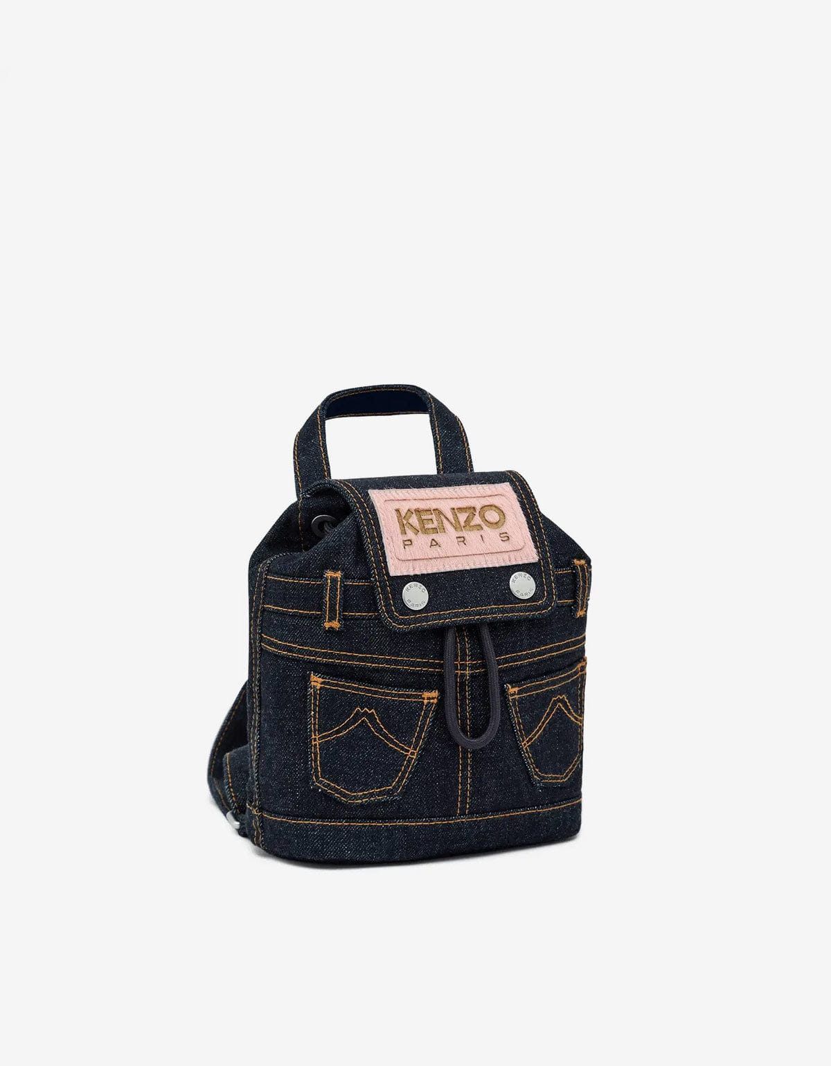Kenzo Kenzo Five Pockets Blue Denim Mini Backpack Size ONE SIZE - 1 Thumbnail