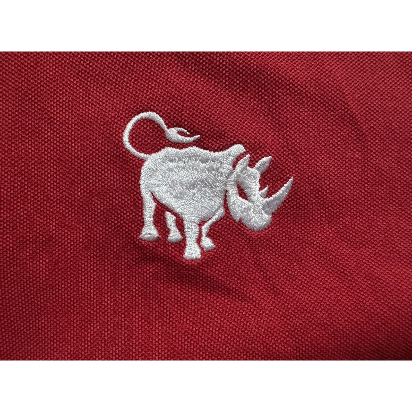 Prada Vintage Prada Embroidered Rhino Polo t-shirt Size US L / EU 52-54 / 3 - 3 Thumbnail