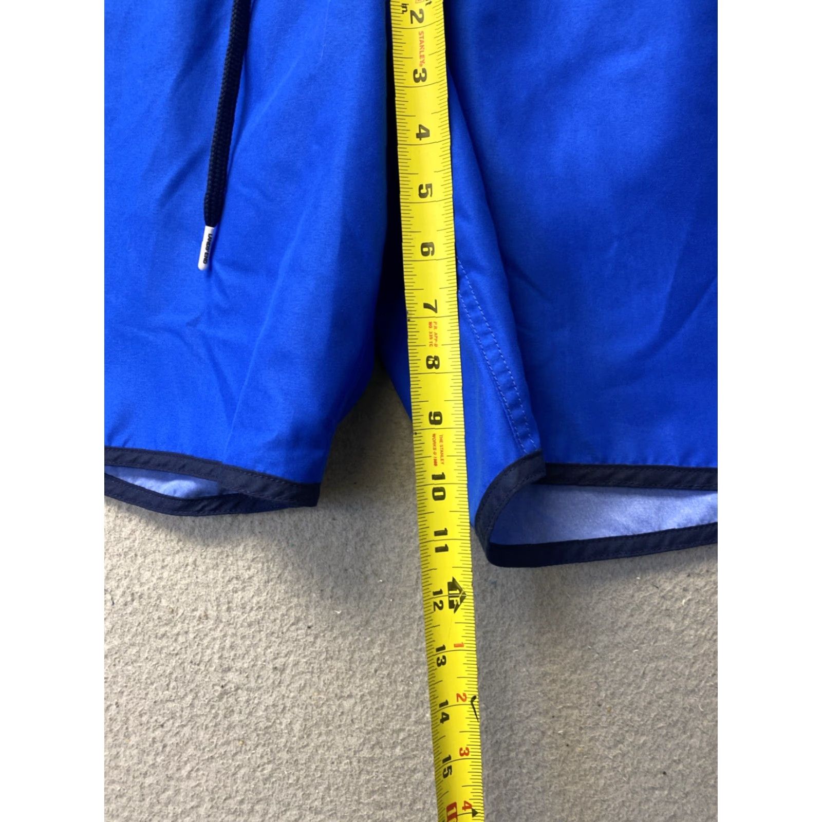 Lands' End Lands' End Mens Trunks Beach Colorful Blue Lined Swim Shorts 10in Inseam Regular Waist 36in Flat Front Pockets Easy Care Size US 33 - 5 Thumbnail