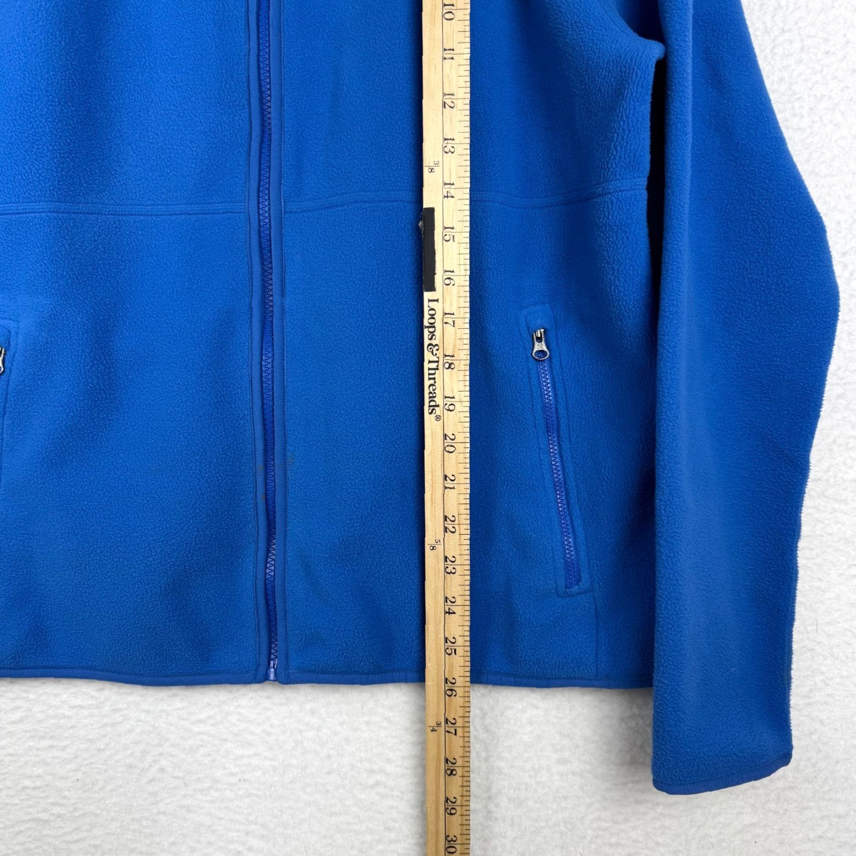 Vintage REI Mens L Blue Full Zip Fleece Jacket Hiking Gorp Windbreaker Sweater Outdoor Casual Size US L / EU 52-54 / 3 - 7 Thumbnail