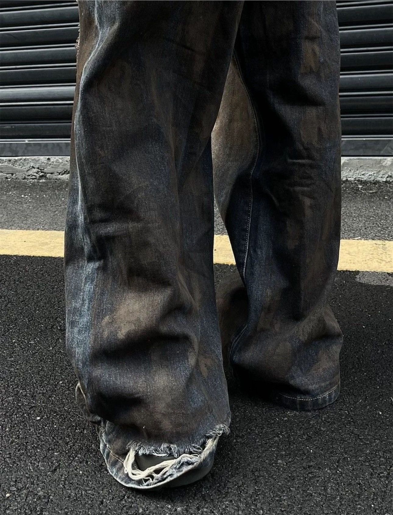 Japanese Brand Avant Garde Distressed Y2k Dirty Skater Jeans Size US 32 / EU 48 - 6 Thumbnail