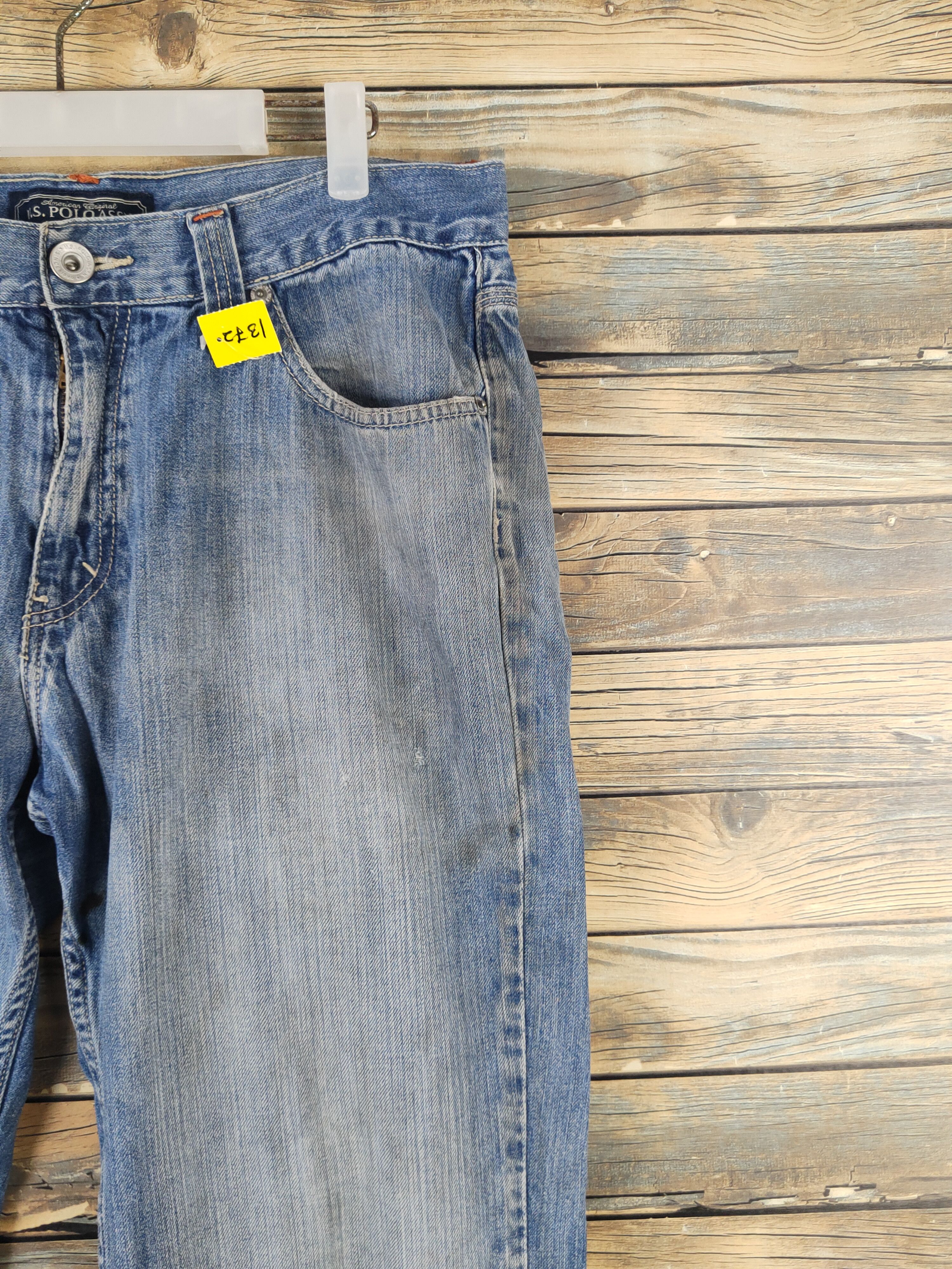 U.S. Polo Assn. DL U.S Polo Assn. Blue Distressed Ripped Jeans #1372 Size US 36 / EU 52 - 6 Thumbnail