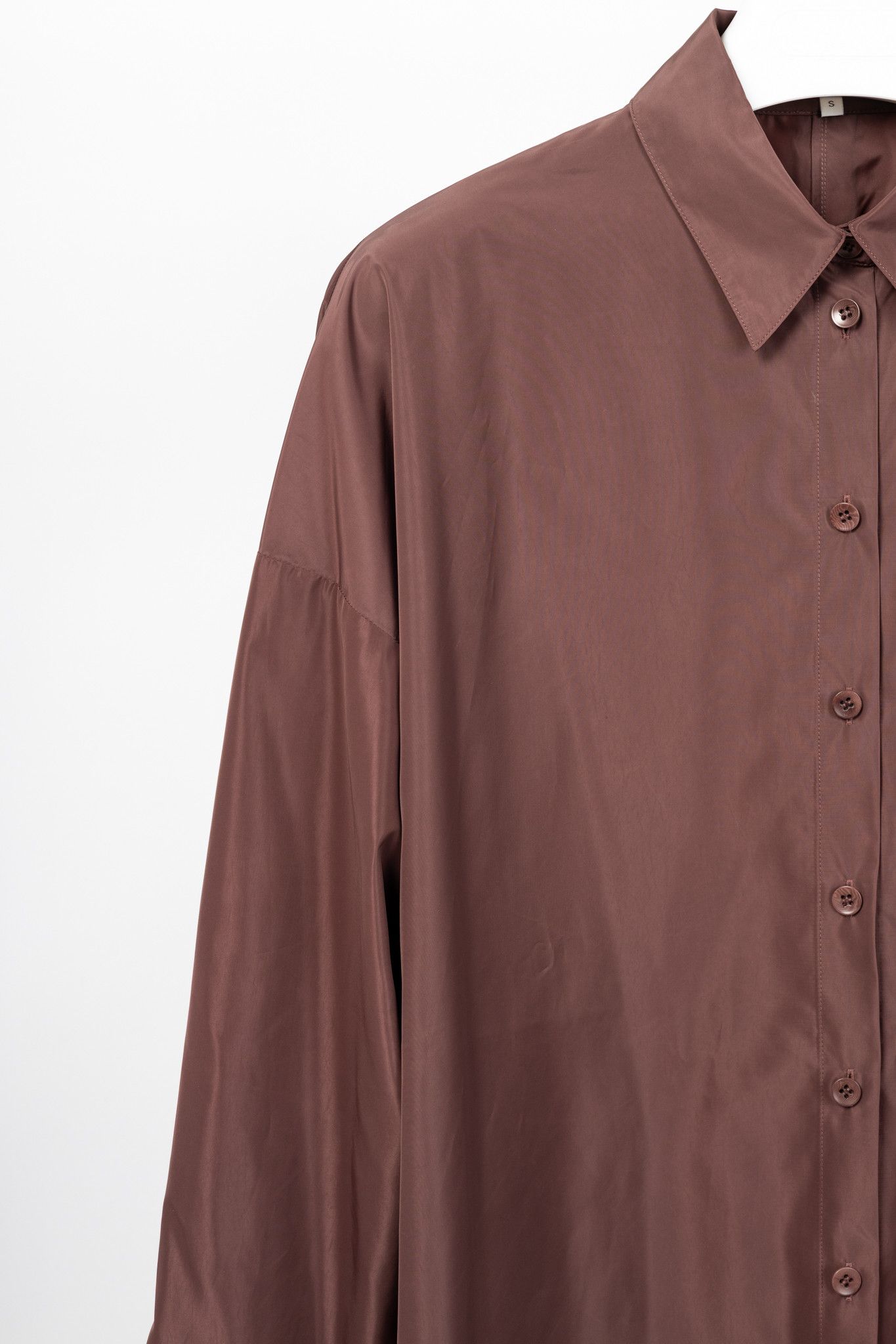 Tibi Tibi Italian Sporty Nylon Cocoon-Back Buttoned Shirt Size S / US 4 / IT 40 - 5 Thumbnail