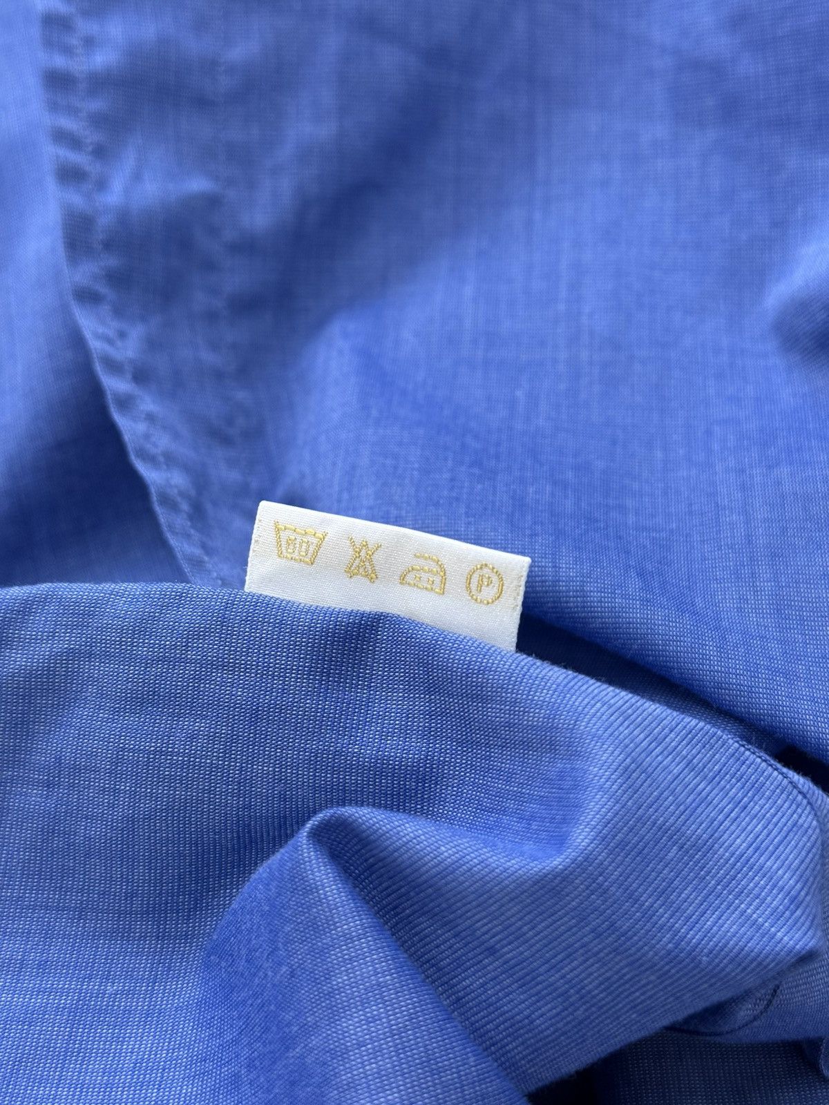 Brioni Brioni Blue Cotton Button Up Shirt Size US XL / EU 56 / 4 - 11 Thumbnail