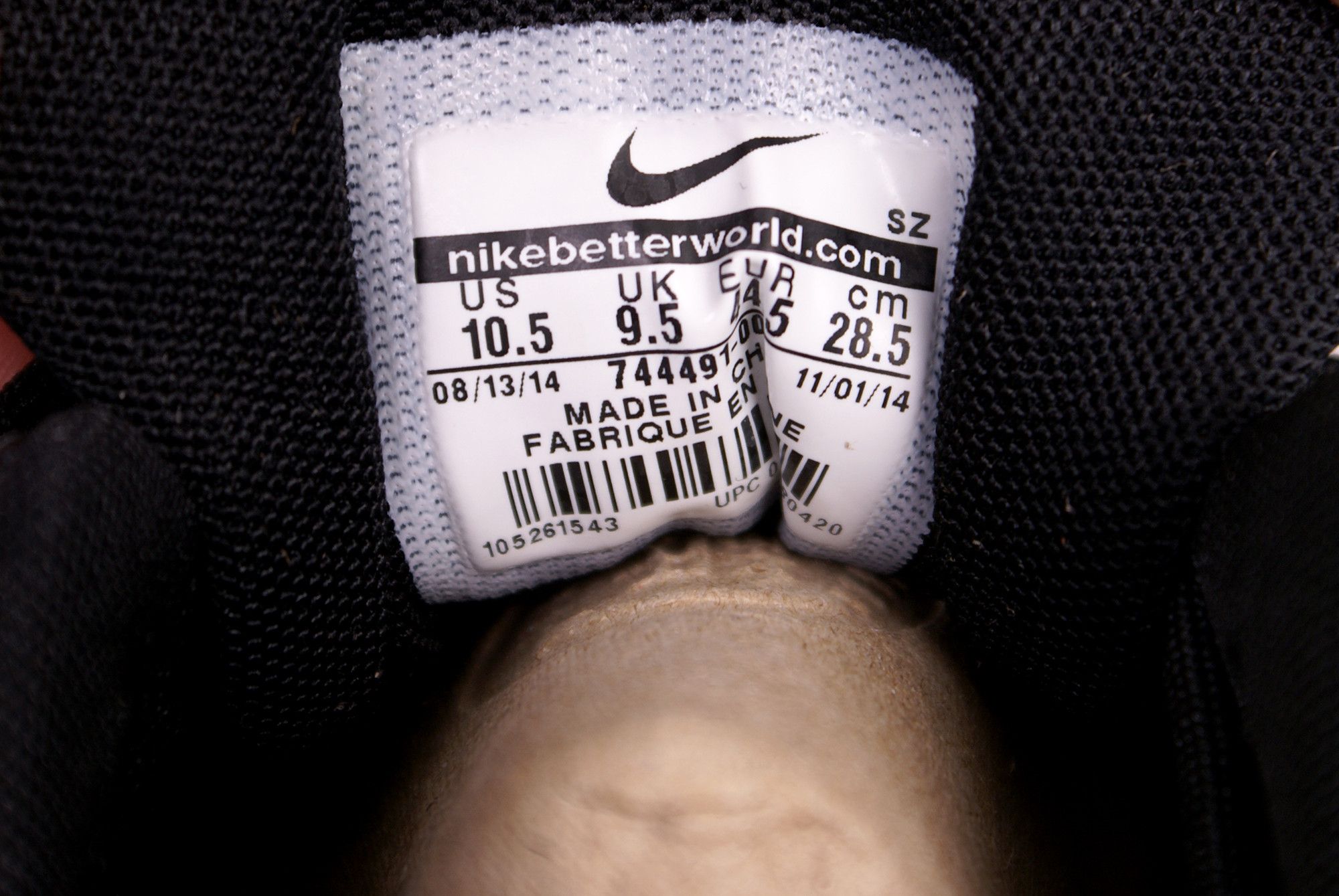 Nike 2014 Nike Air Max 1 FB QS HYPERVENOM Black Bright Crimson Size US 10.5 / EU 43-44 - 8 Thumbnail