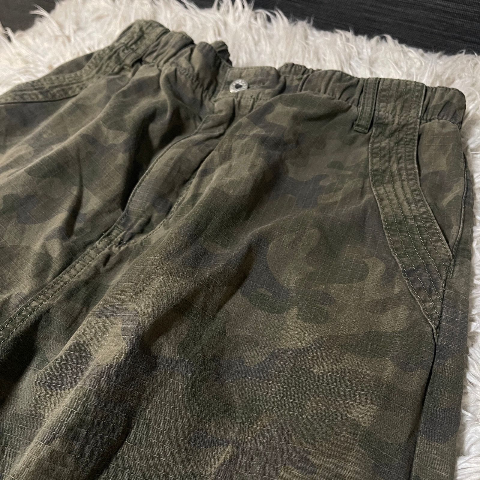 Japanese Brand × Vintage Vintage Wash Camouflage Baggy Wide-Leg Denim Pants Jeans Size US 32 / EU 48 - 3 Thumbnail