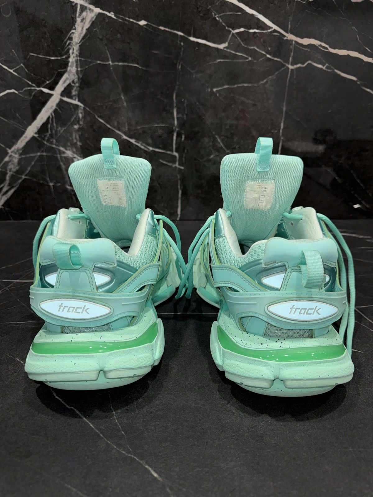 Balenciaga Balenciaga Track Recycled Mint Sneakers Size US 7 / EU 40 - 14 Thumbnail