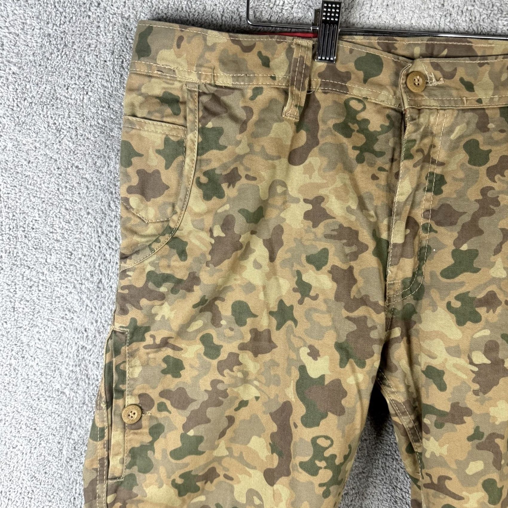 Jordan Craig Jordan Craig Pants Mens 38x32 Beige Camouflage Cargo Straight Leg Cotton Casual Size US 38 / EU 54 - 2 Thumbnail