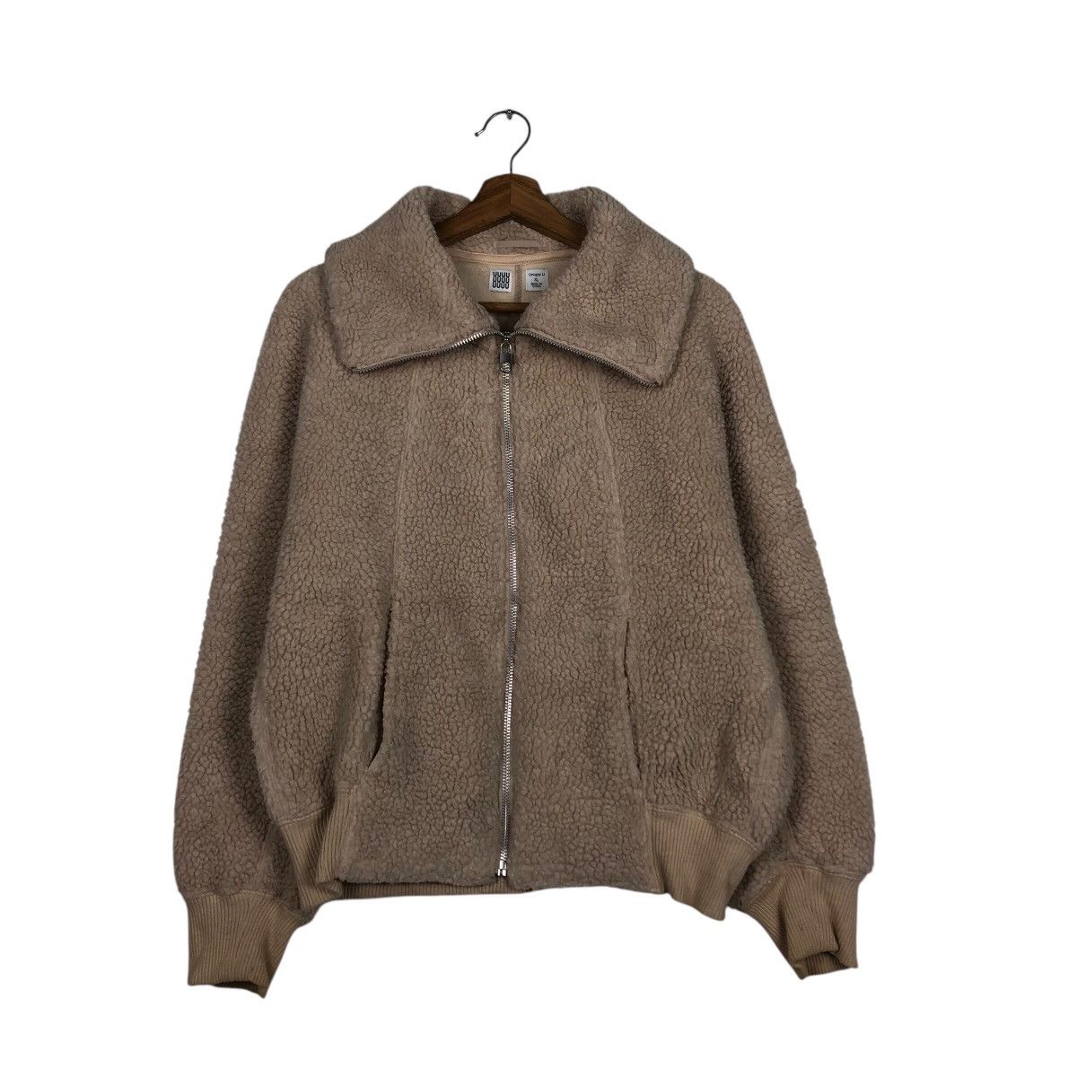 Japanese Brand 📌Vintage High Collar Fleece Bomber Jacket Uniqlo Undercover Size US XL / EU 56 / 4 - 2 Thumbnail