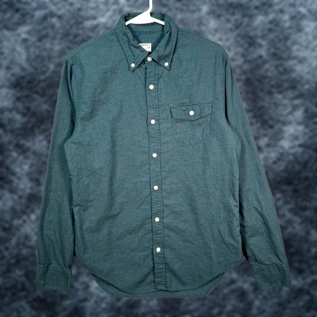 Club Monaco Club Monaco Mens Size Small Slim Fit Blue Cotton Button-Up Shirt Size US S / EU 44-46 / 1 - 1 Thumbnail