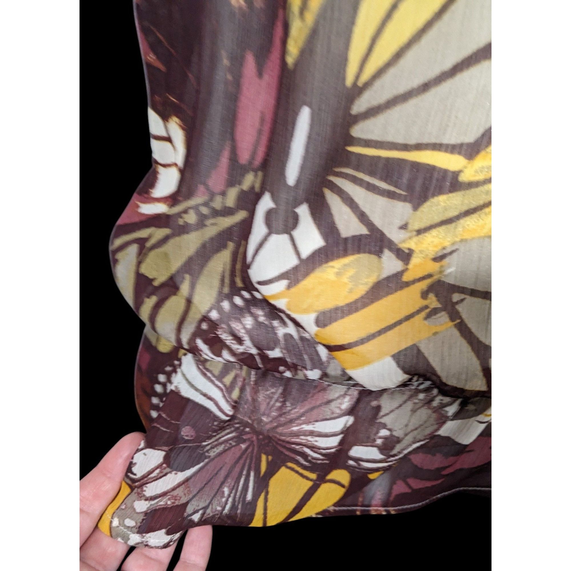 Other Vintage Royal Chicks Bohemian Butterfly Semi Sheer Top Size Size M / US 6-8 / IT 42-44 - 4 Thumbnail