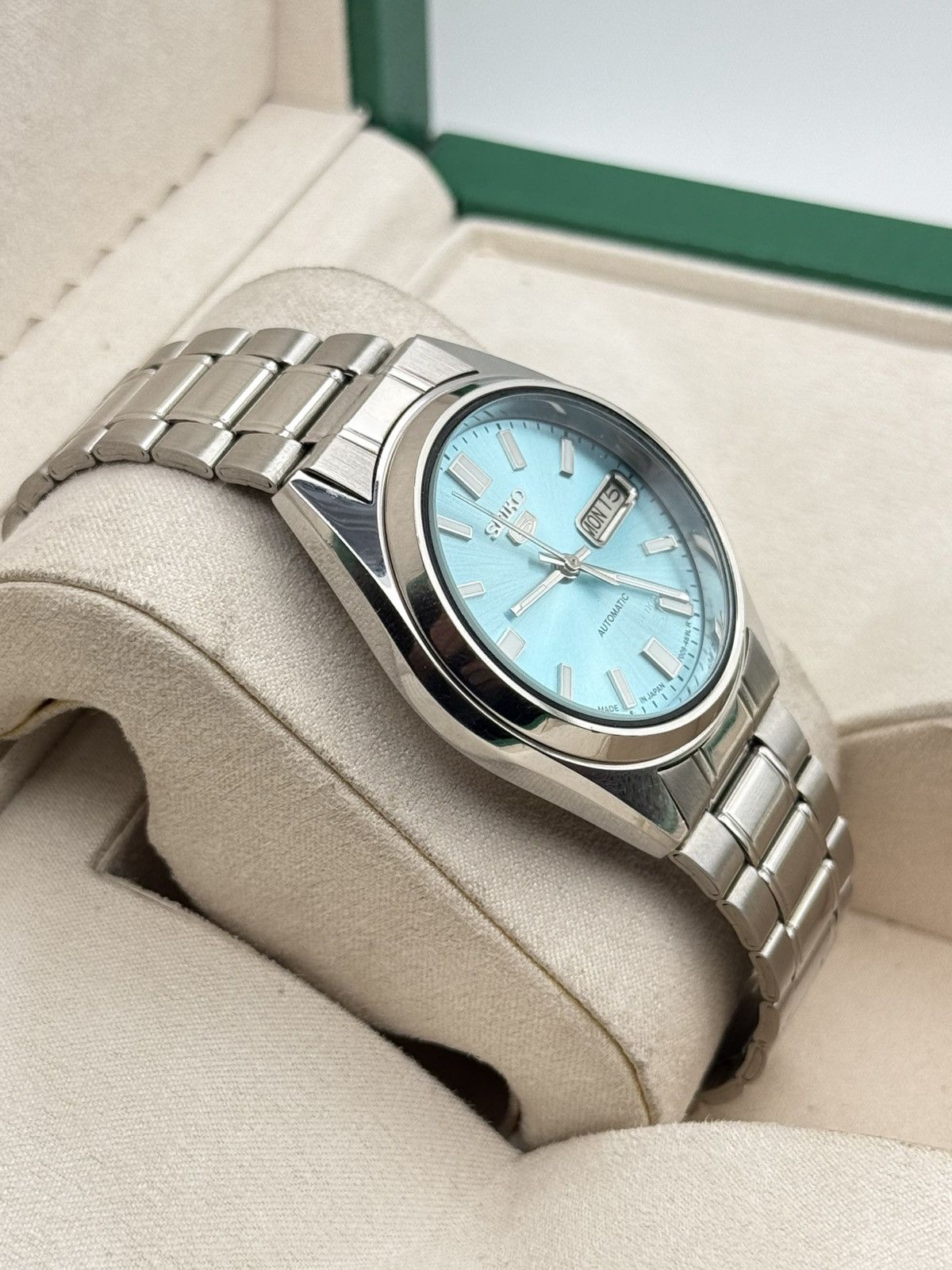 Seiko Seiko 5 Automatic 7009 Vintage Watch – Sky Blue – 36mm Size 36 - 3 Thumbnail