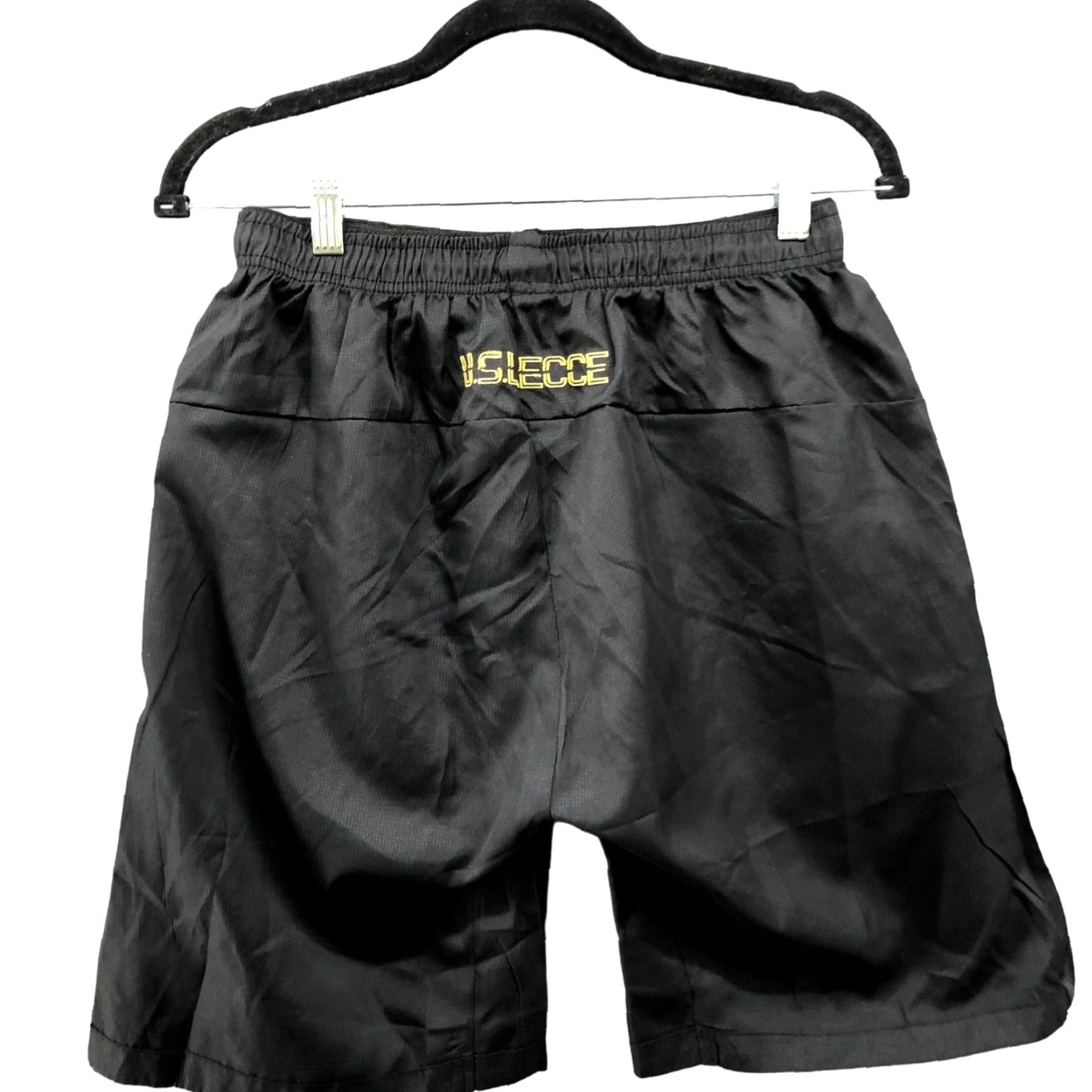 Vintage U.S. Lecce Active Shorts Mens Medium M Black Italy Soccer Football Black Size US 31 - 2 Thumbnail
