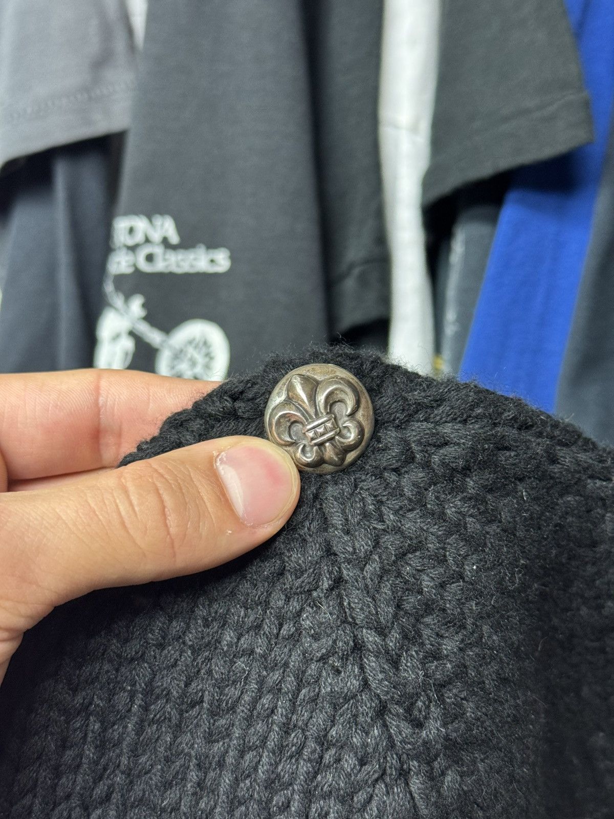 Chrome Hearts Chrome Hearts ‘Le Fleur’ Knit Beanie Size ONE SIZE - 4 Thumbnail