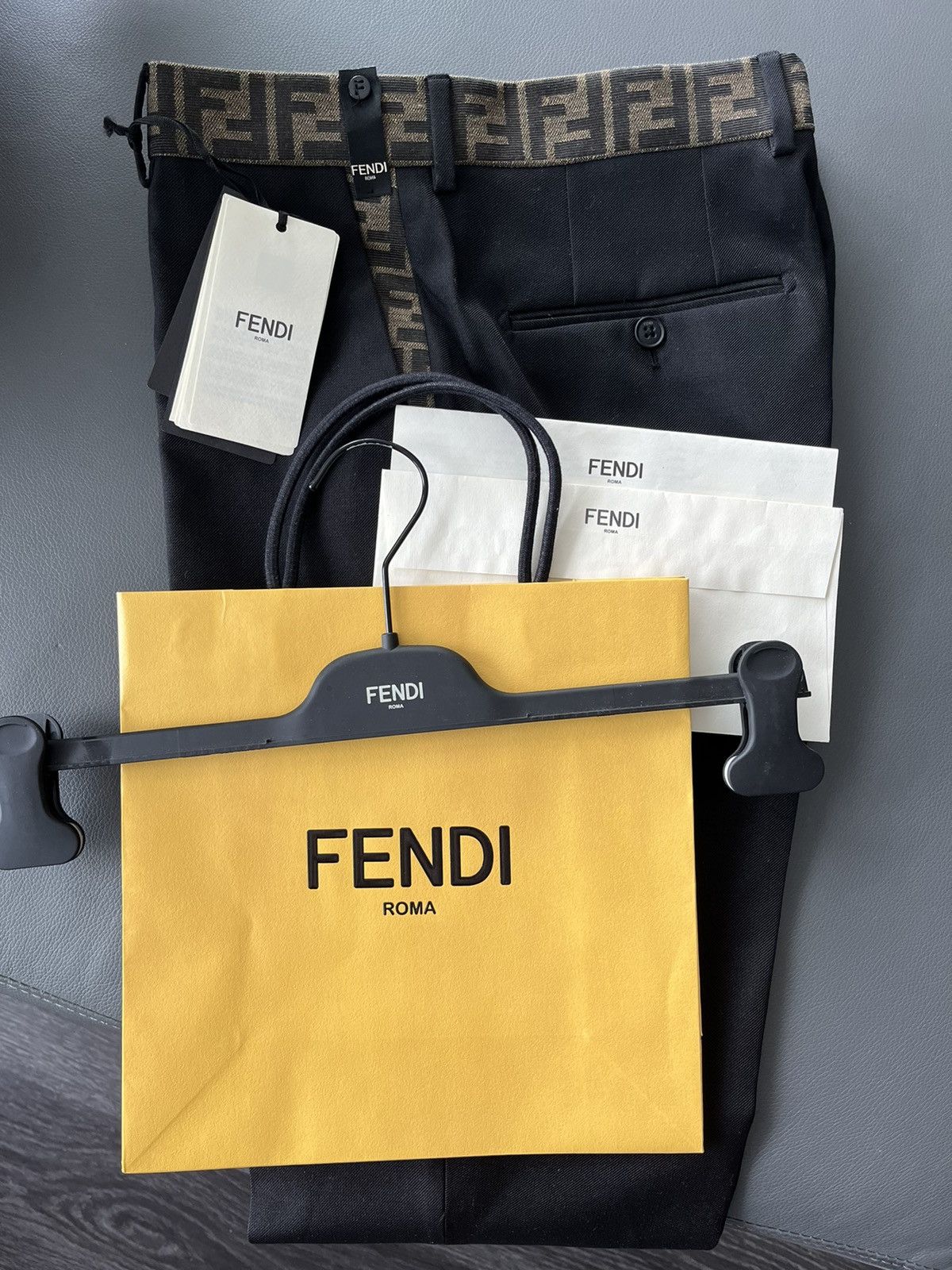 Fendi Fendi Super Runway FF Logo Pant Brand New Limited Edition Size US 29 - 7 Thumbnail