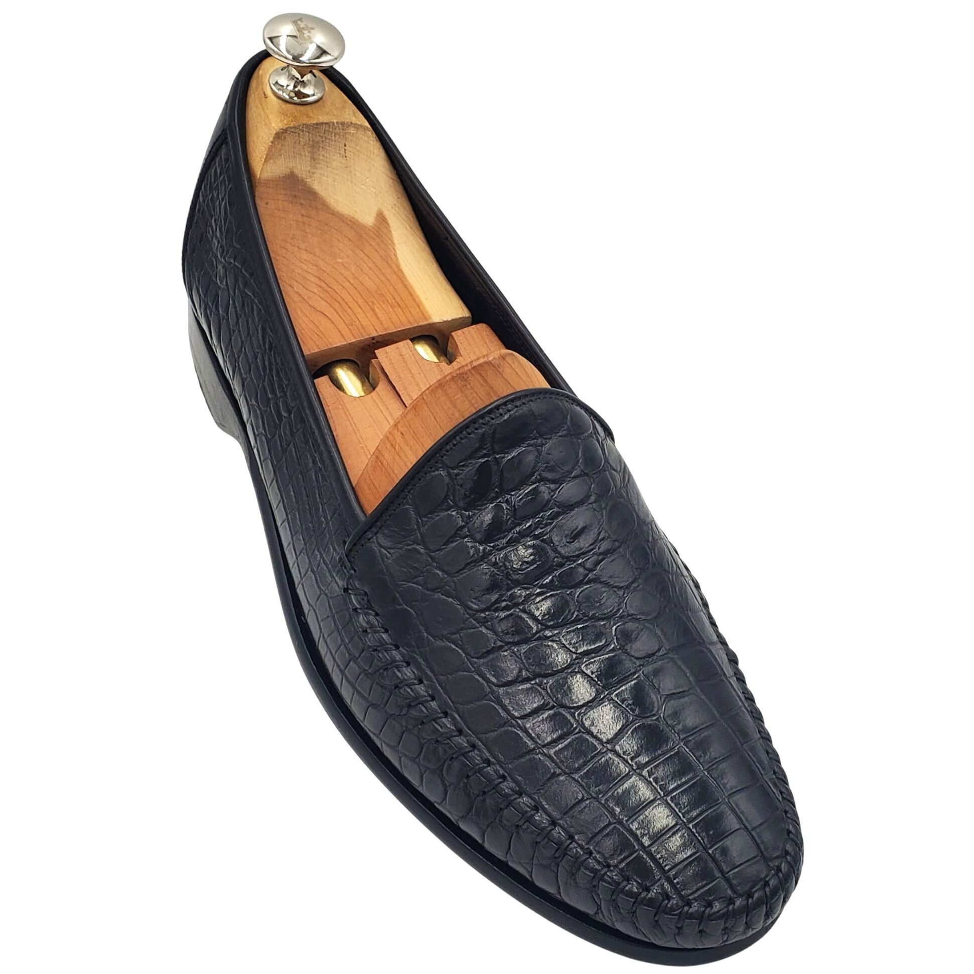 Cole Haan Italy Bragano Cole Haan Men's size 9 Black alligator crocodi Size US 9 / EU 42 - 6 Thumbnail