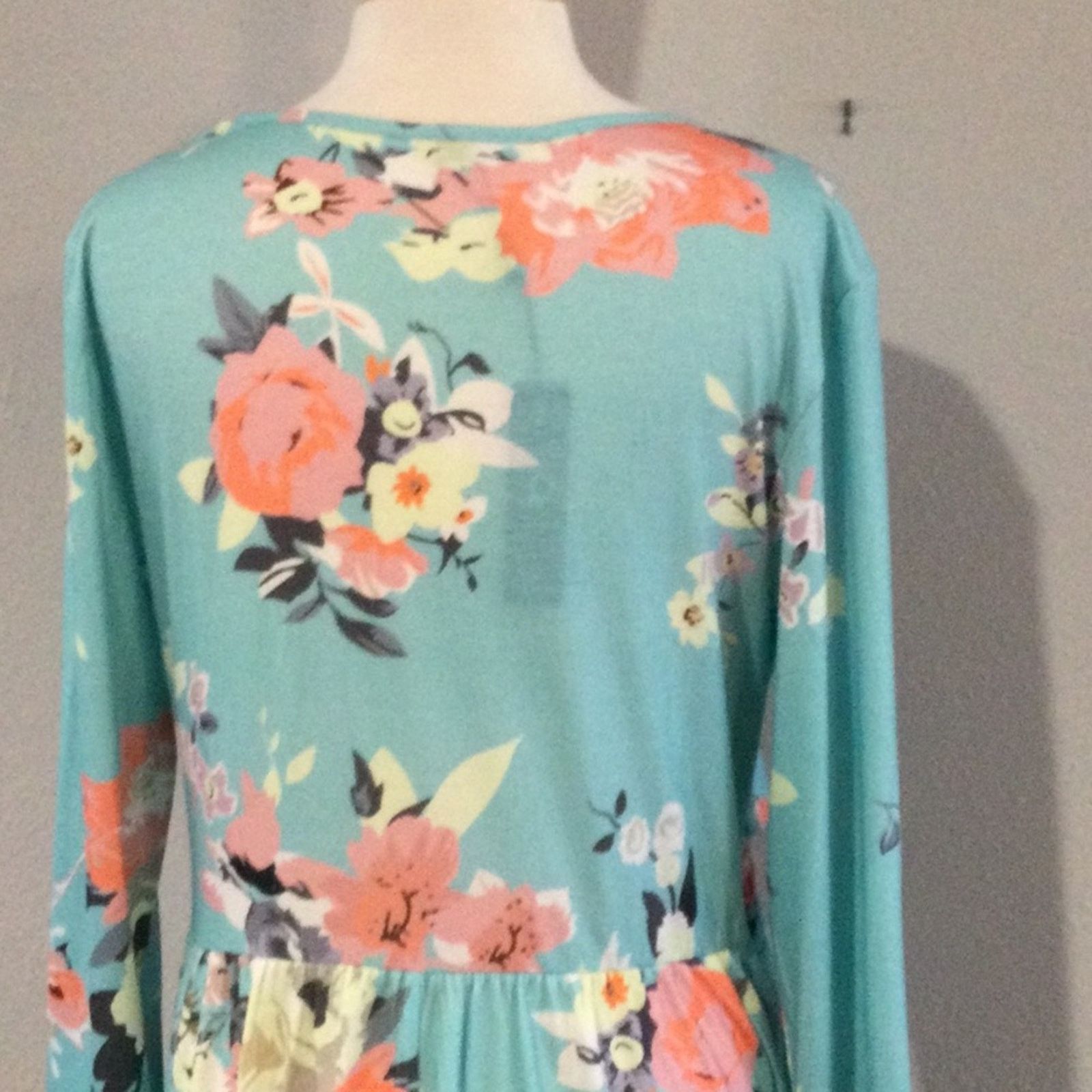 Other Ouges Blue Floral V-Neck Wrap Waist Knee Length Dress XL Size XL / US 12-14 / IT 48-50 - 10 Thumbnail